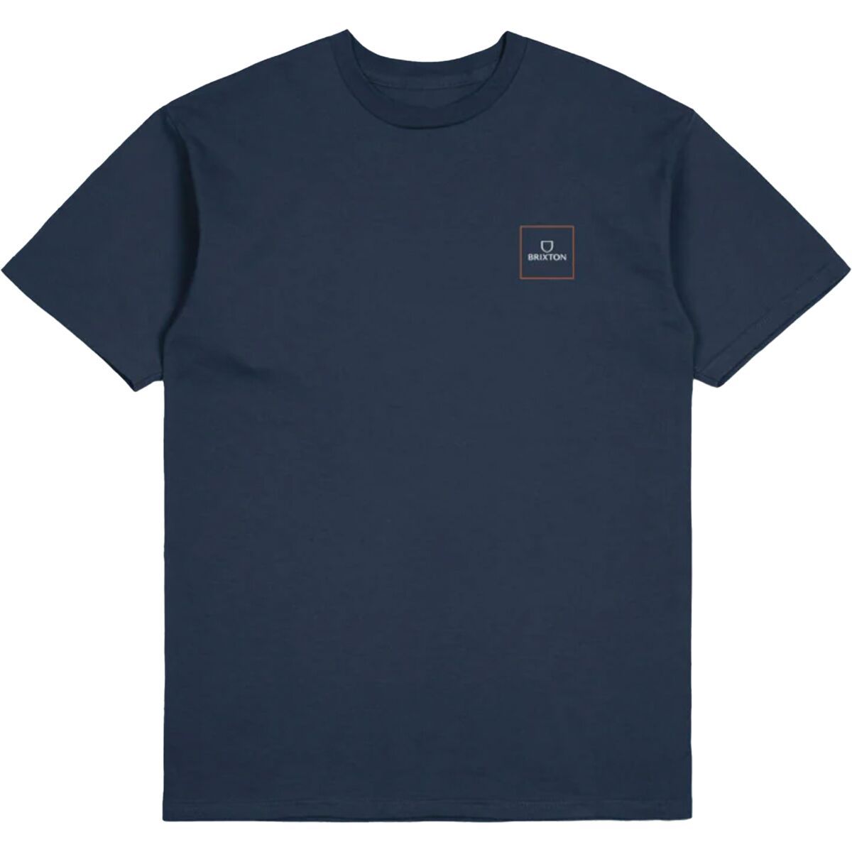 Brixton Alpha Square Short-Sleeve T-Shirt - Men's Moonlit Ocean/Burnt Orange, L