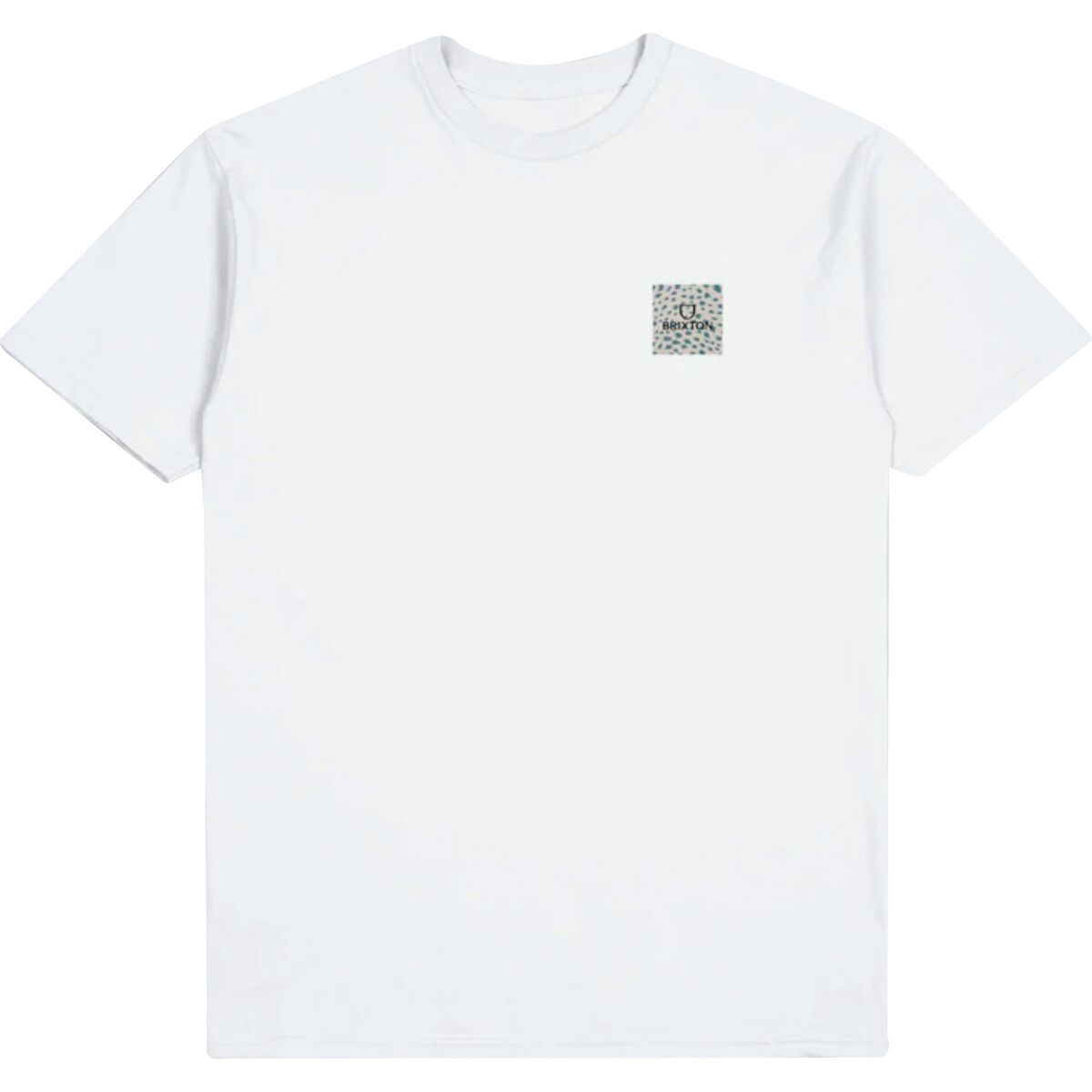Brixton Alpha Square Short-Sleeve T-Shirt - Men's White/Cheetah, M