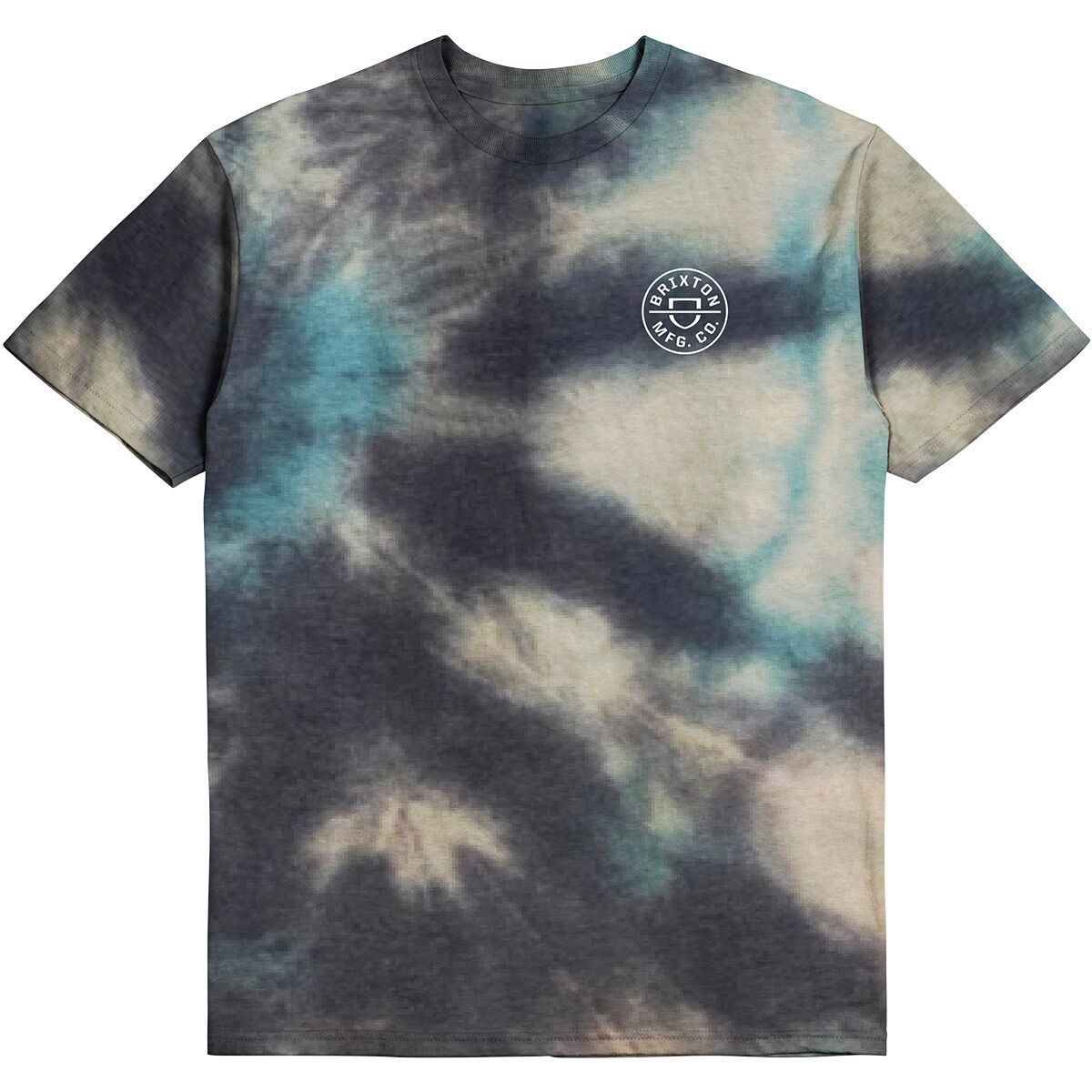 Brixton Crest II Short-Sleeve T-Shirt - Men's Black/Abstract Gold, M