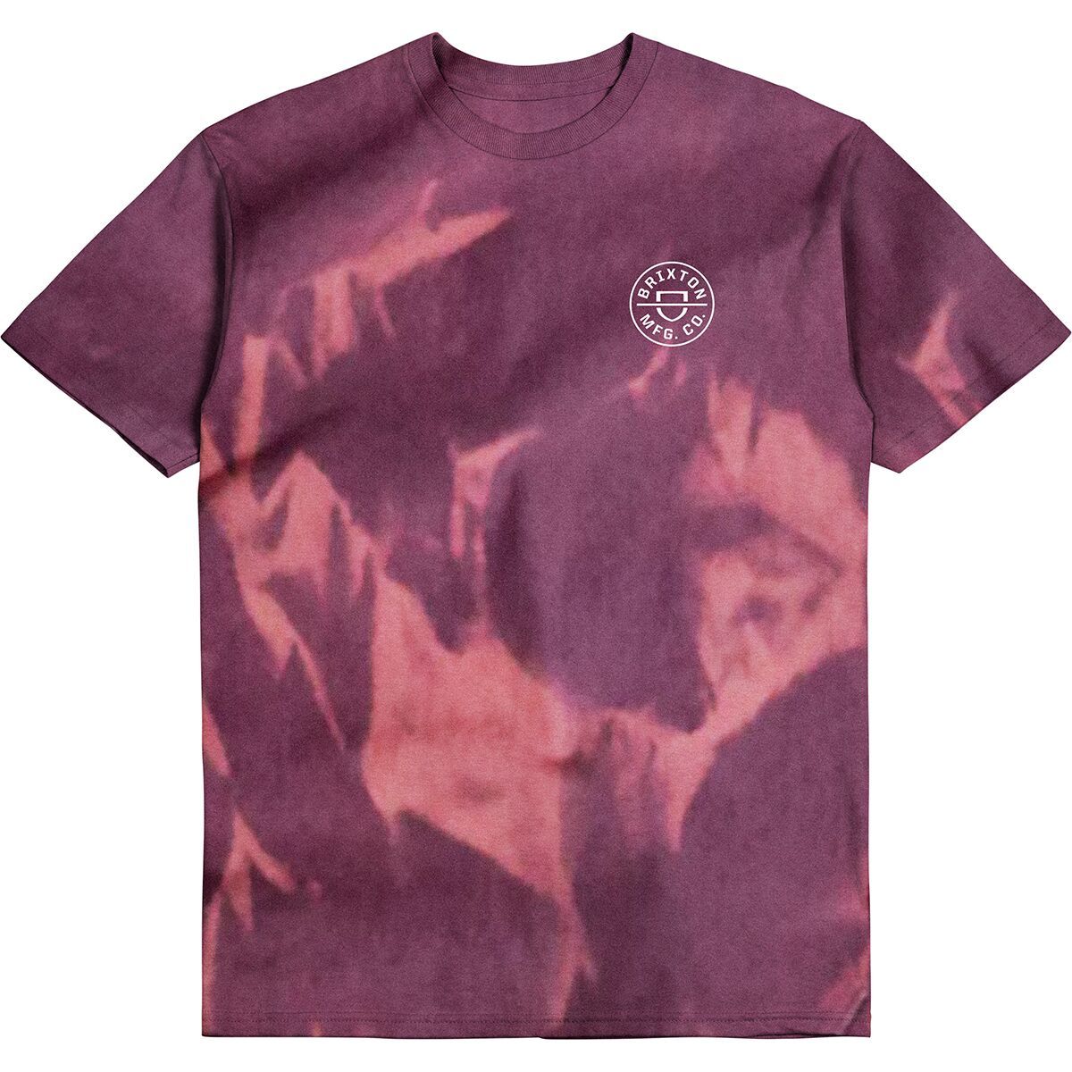 Brixton Crest II Short-Sleeve T-Shirt - Men's Mahogany/Burnt Orange Cloud Wa, XXL