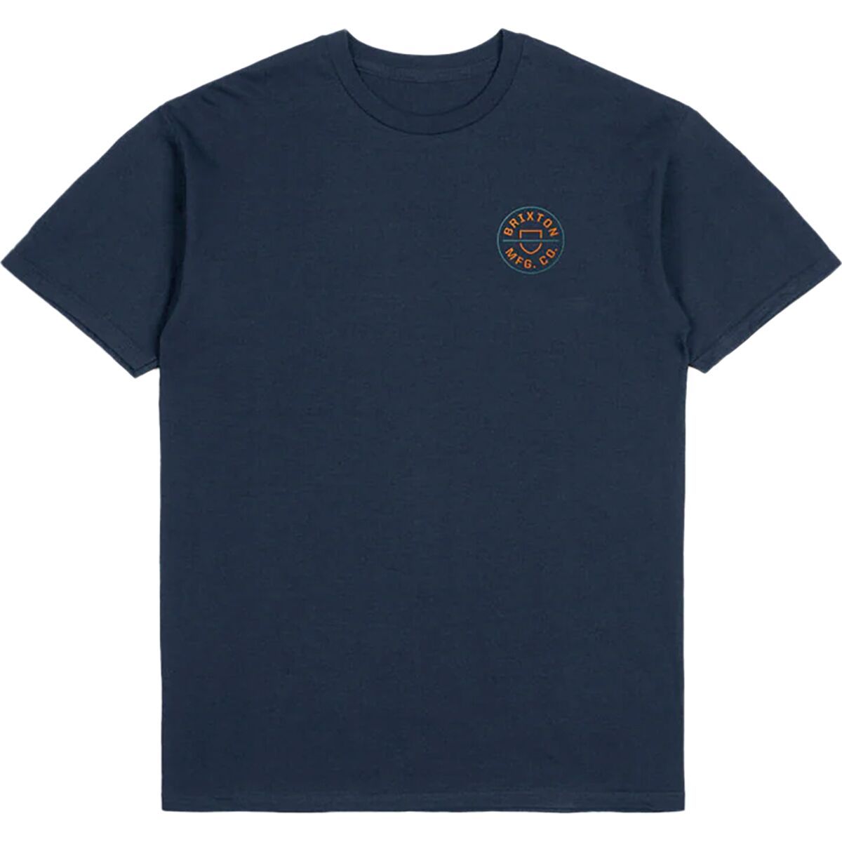 Brixton Crest II Short-Sleeve T-Shirt - Men's Moonlit Ocean/Burnt Orange/Tea, XL