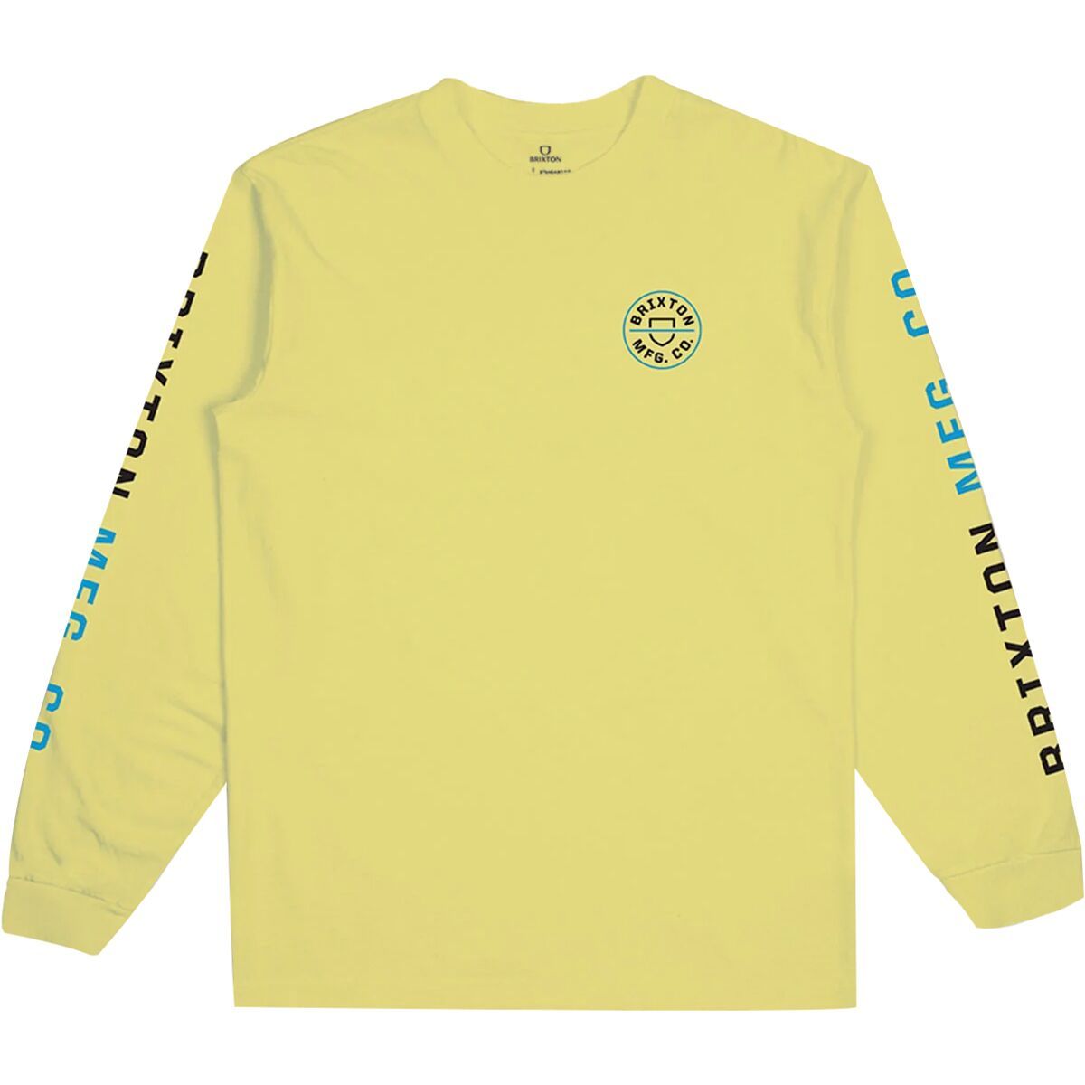Brixton Crest Long-Sleeve T-Shirt - Men's Limelight, M