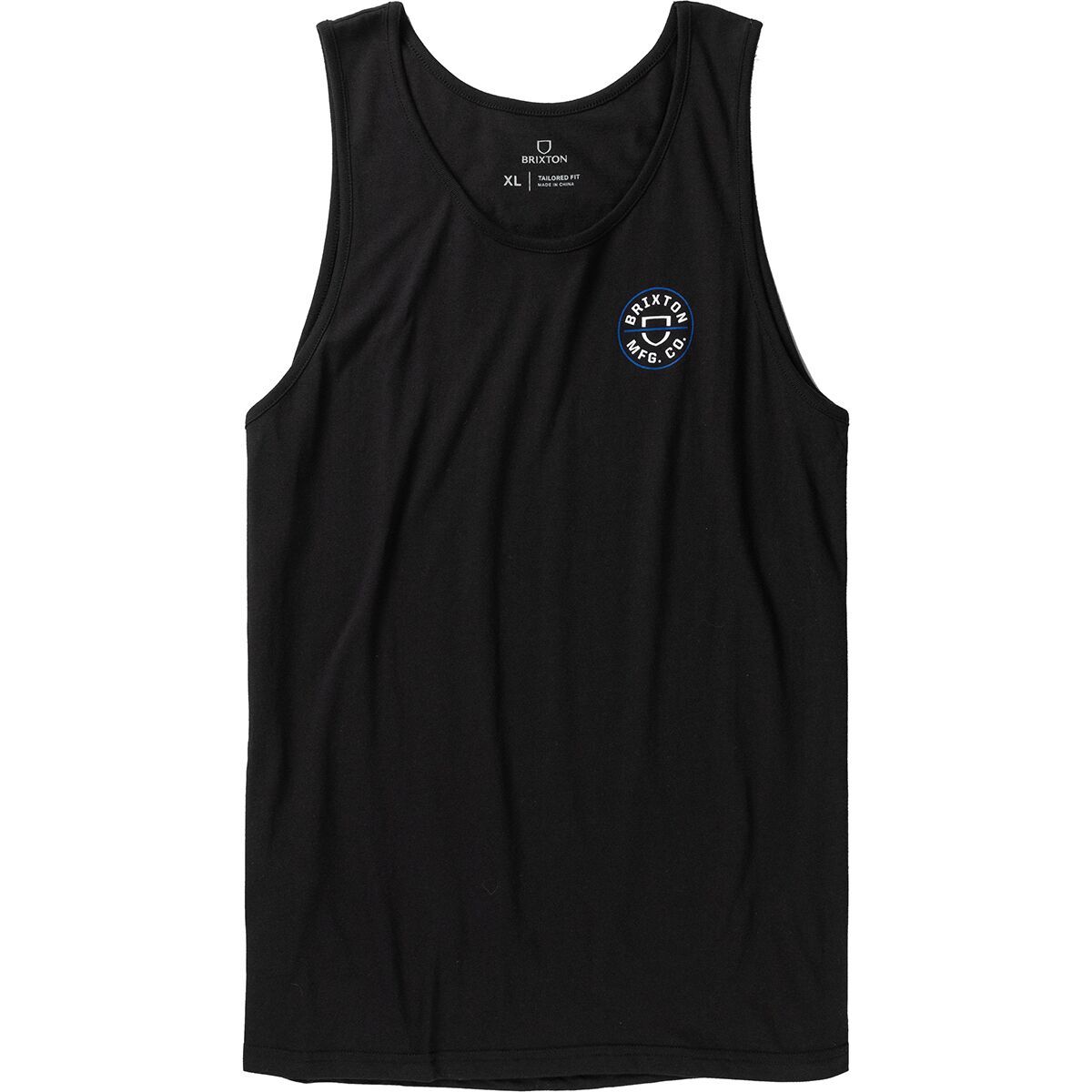 Brixton Crest Tank Top - Men's Black/Royal, XL