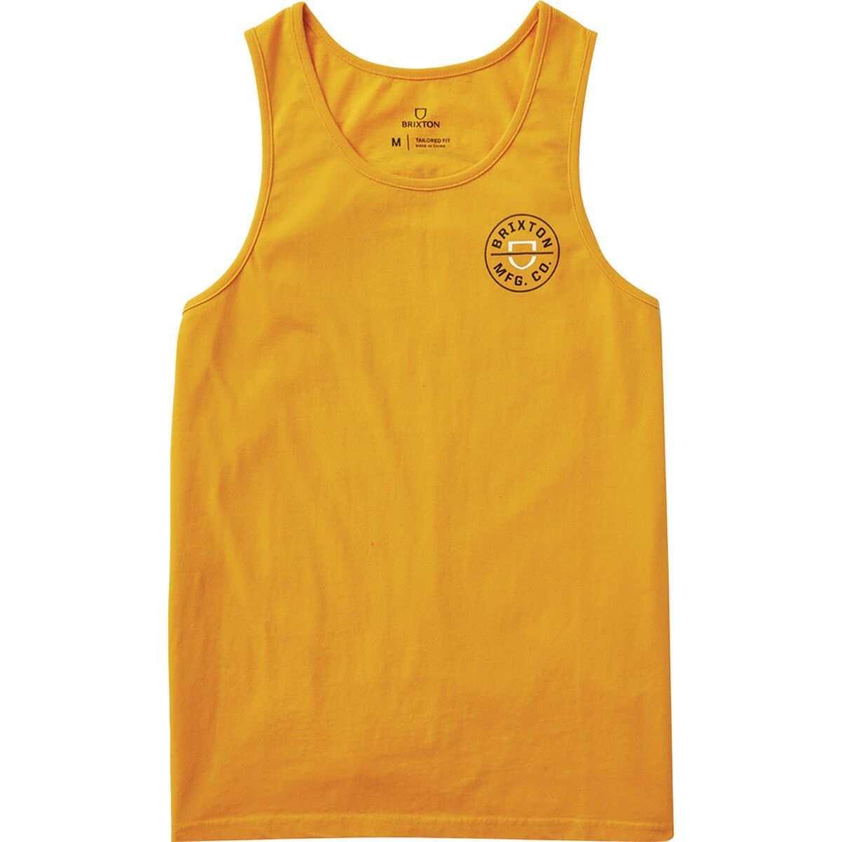 Brixton Crest Tank Top - Men's Golden Glow Sun Wash, S