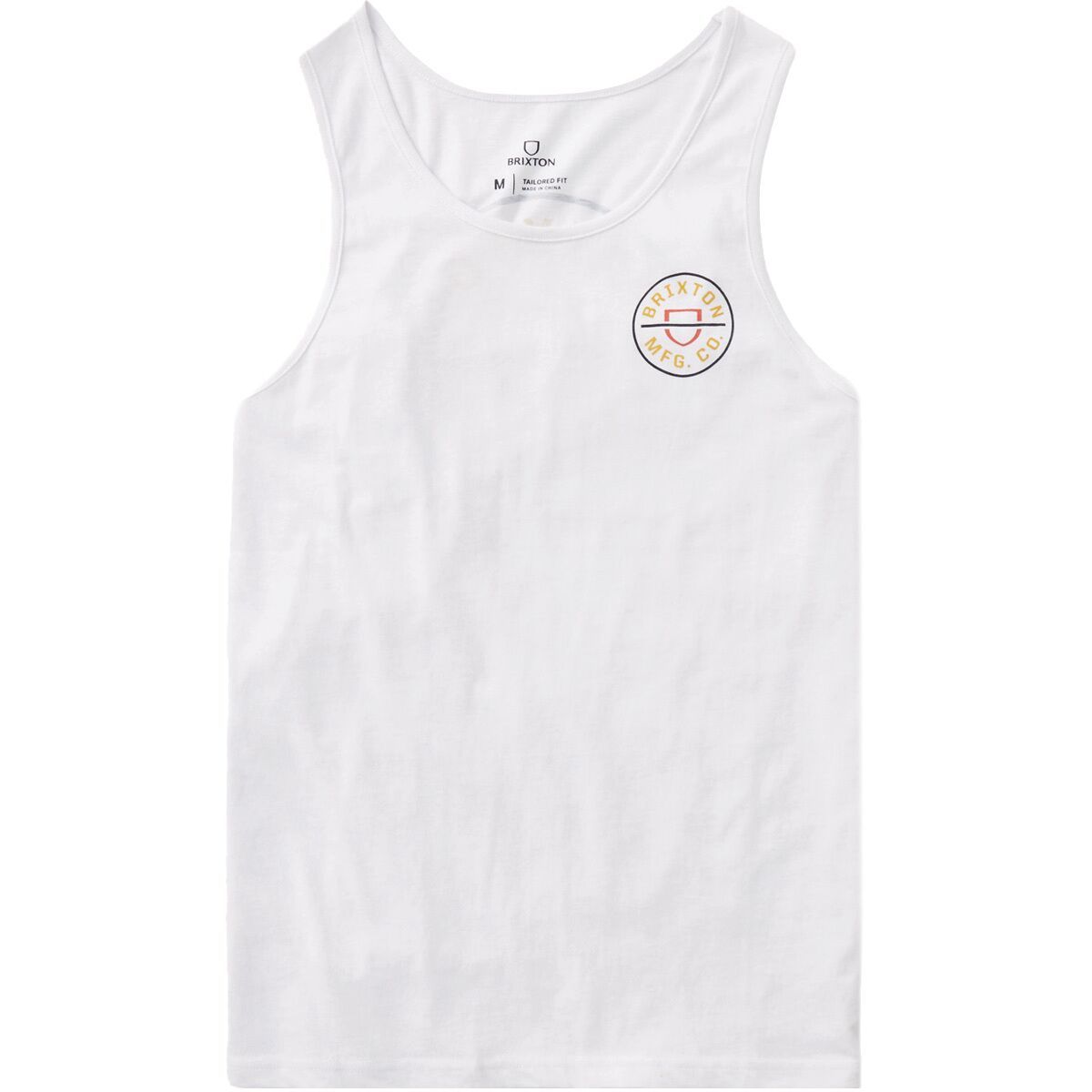 Brixton Crest Tank Top - Men's White, M