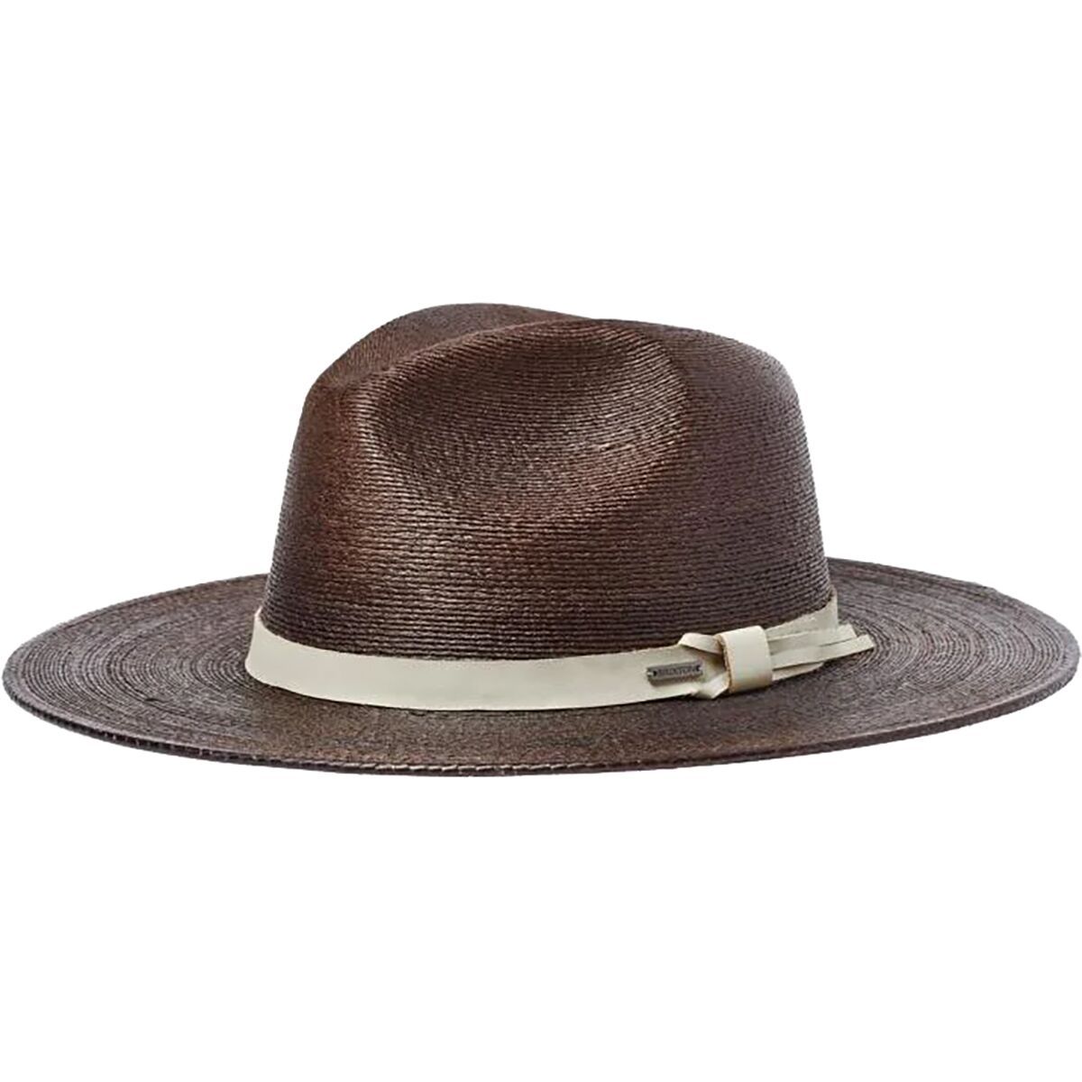 Image of Brixton Field Proper Straw Hat Dark Earth/Natural, S