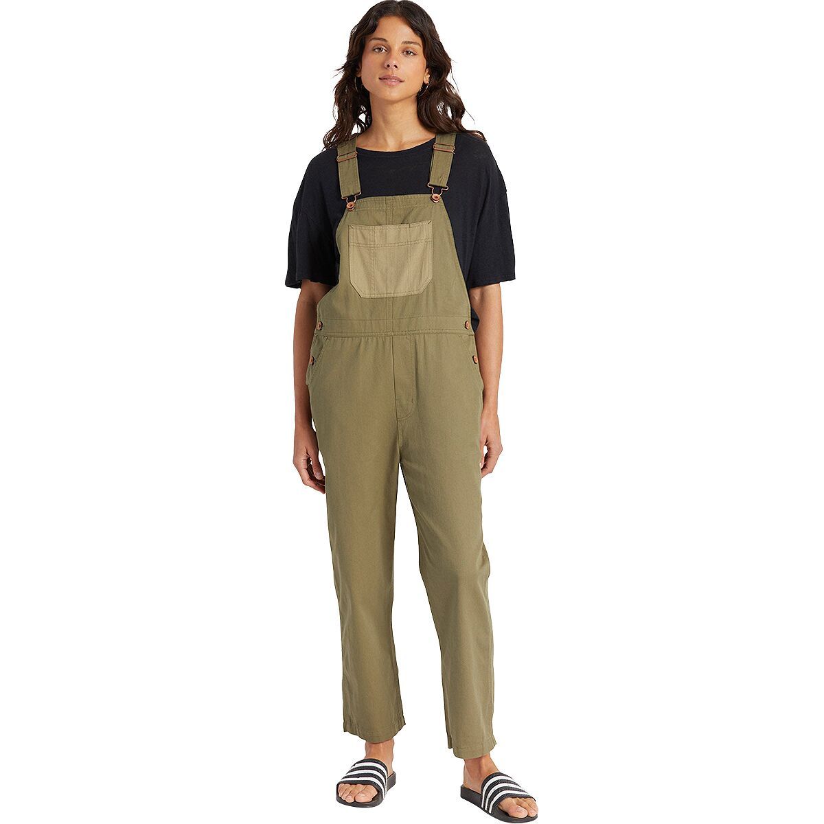 Brixton Christina Crop Overall - Women's Military Olive, XS
