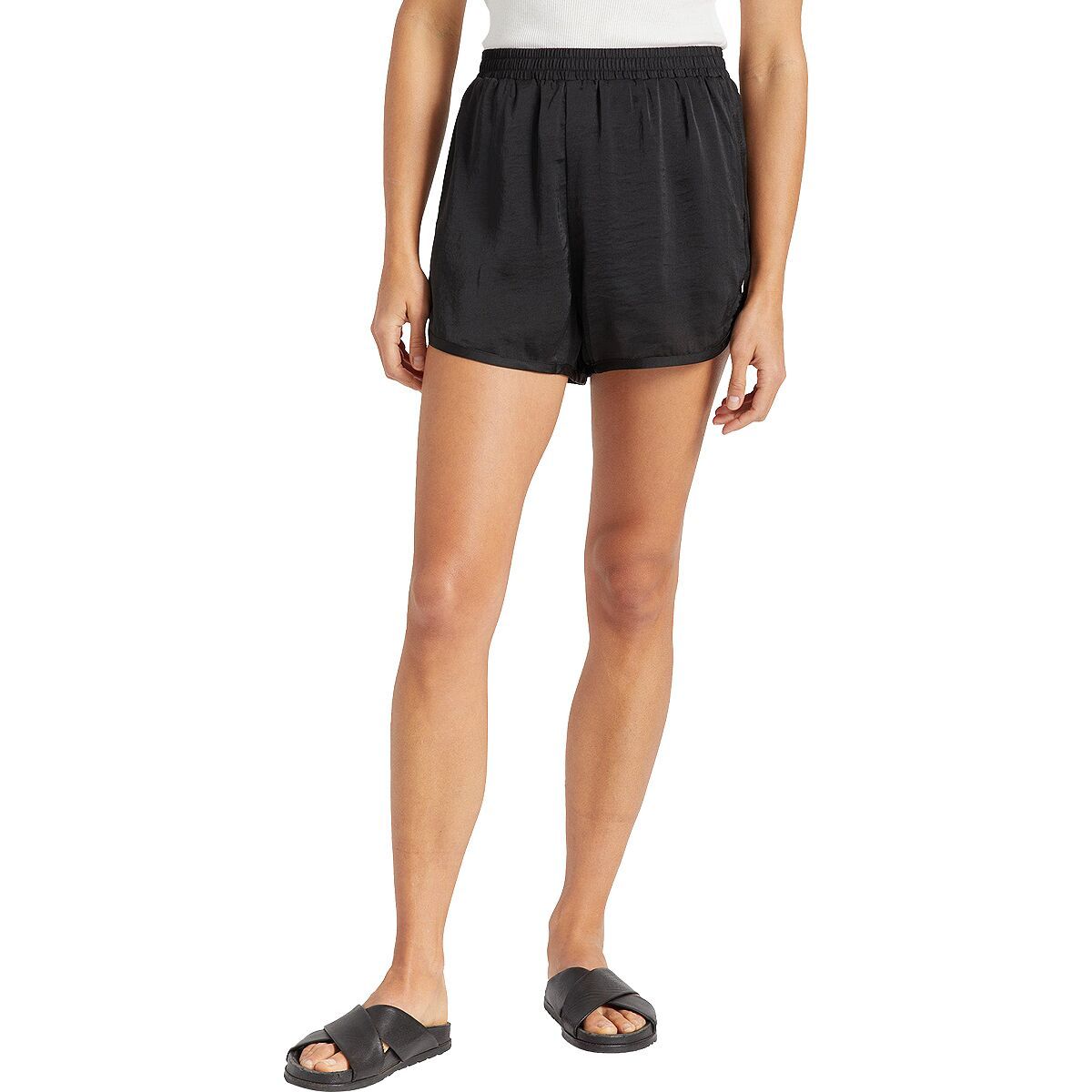 Brixton Flight Runner Short - Women's Black, L