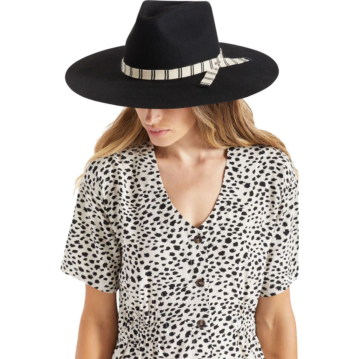 Brixton Leigh Felt Fedora - Women's Black, M