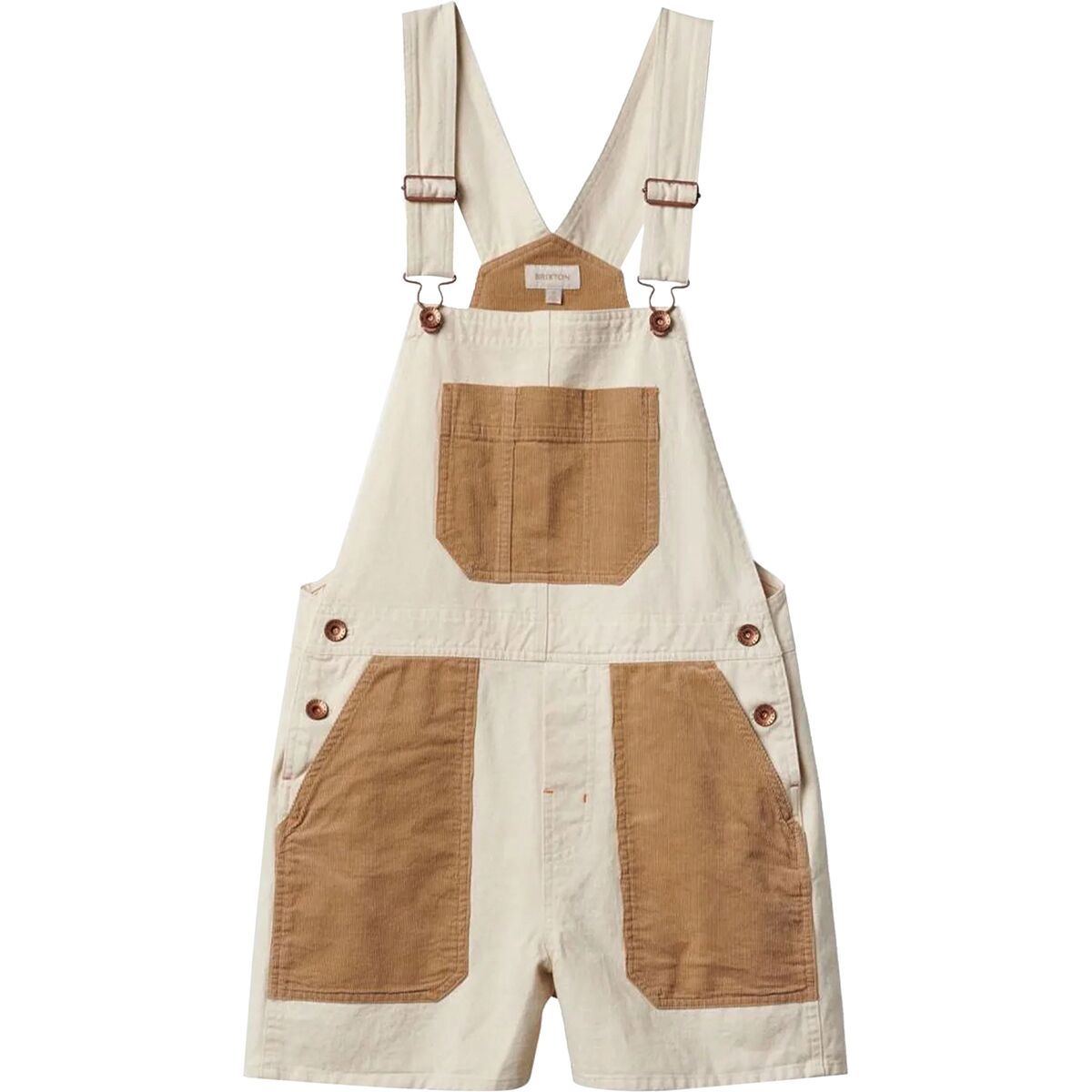 Brixton Costa Short Overall - Women's Natural, XL