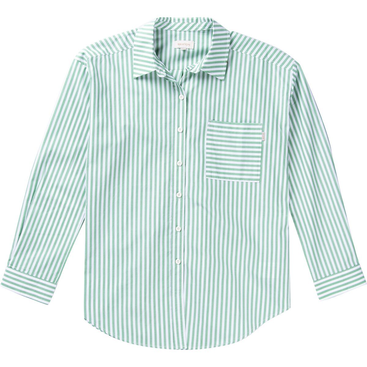 Brixton Sidney Oversized Long-Sleeve Shirt - Women's Leprechaun, XS/S