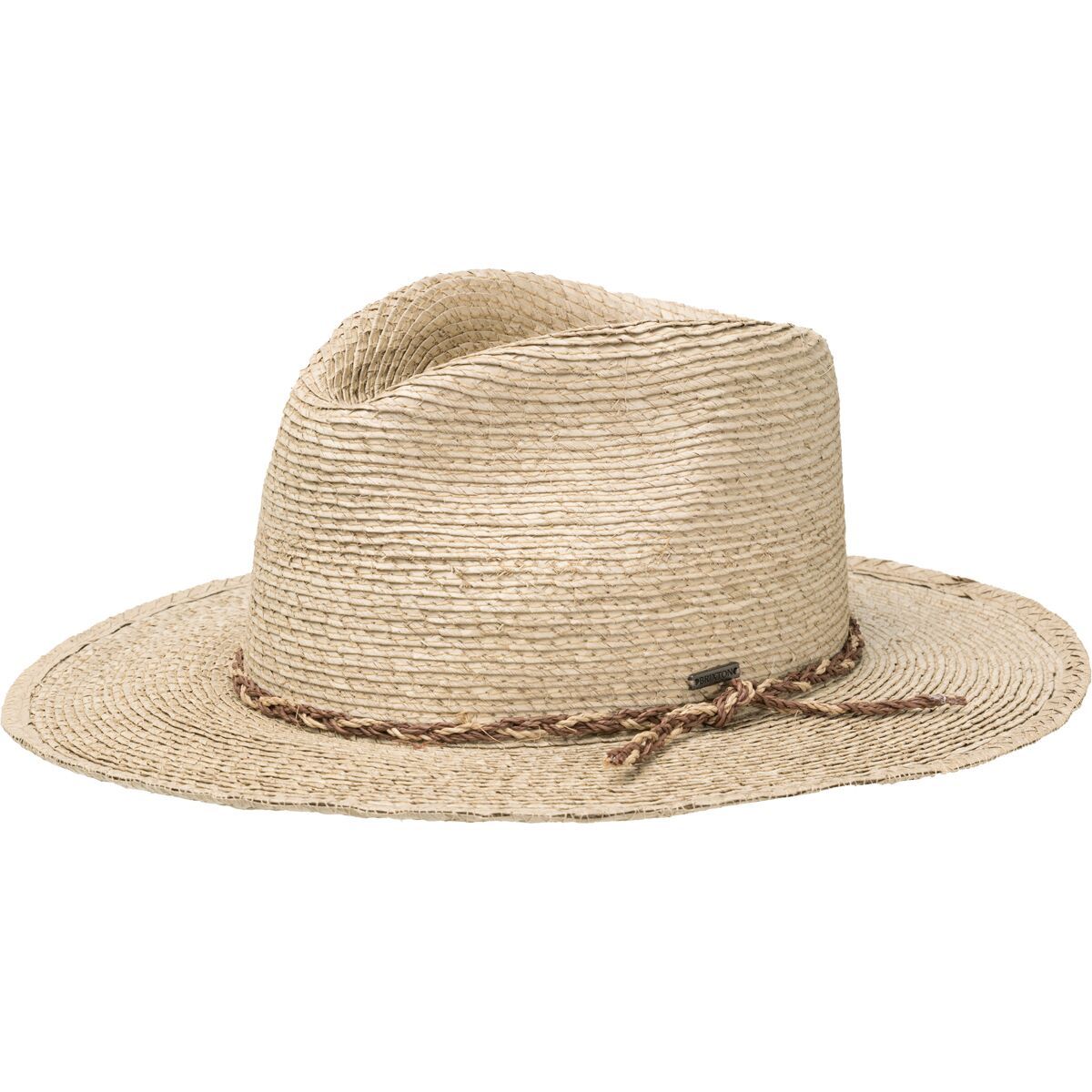 Brixton Messer Western Straw Fedora Sand, S