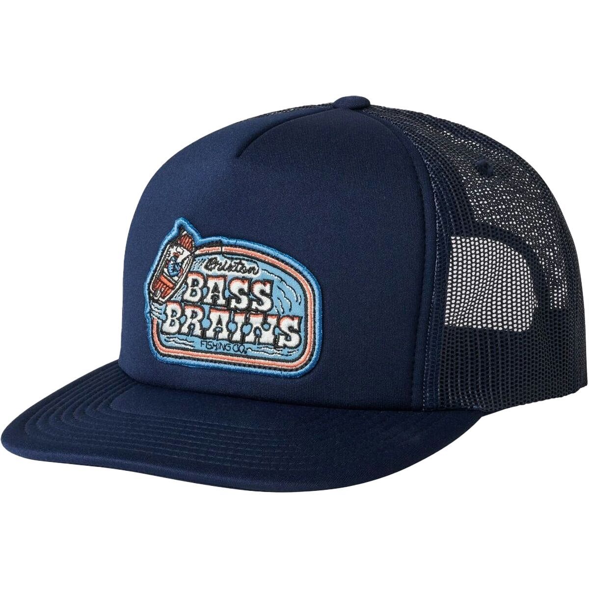 Brixton Bass Brains Boat HP Trucker Hat Washed Navy, One Size