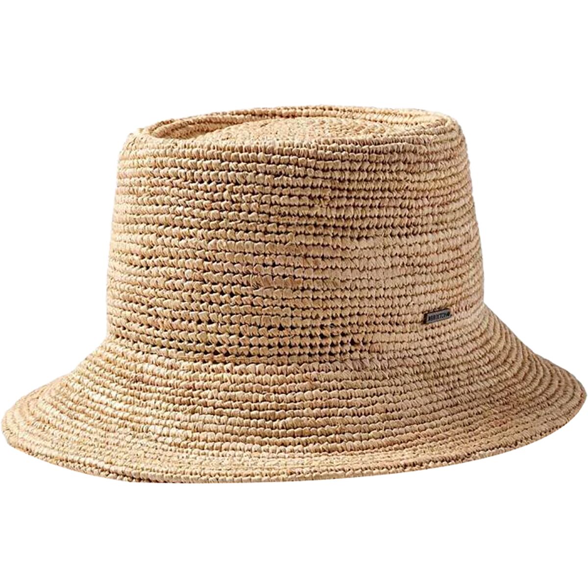 Image of Brixton Ellee Straw Packable Bucket Hat - Women's Tan, XS/S