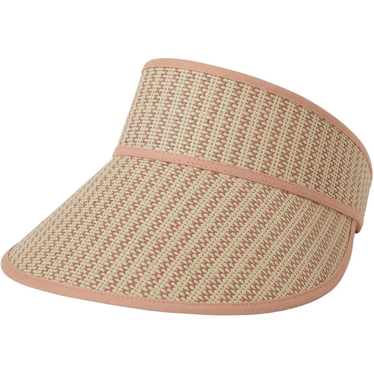 Image of Brixton Newport Straw Visor - Women's Italian Clay/Natural, One Size