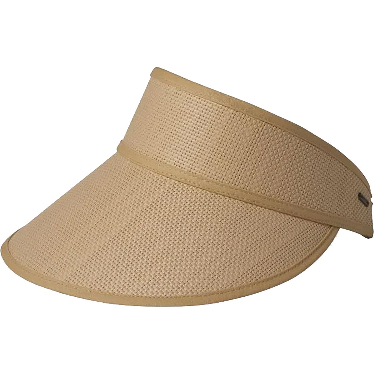Image of Brixton Newport Straw Visor - Women's Natural/Natural, One Size