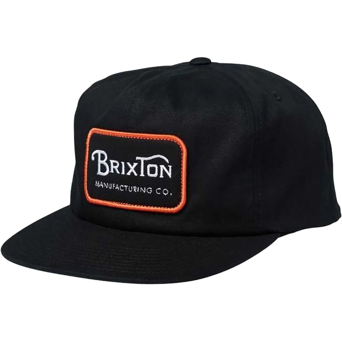 Image of Brixton 20th Anniversary Grade HP Snapback Hat Black/Orange/White, One Size