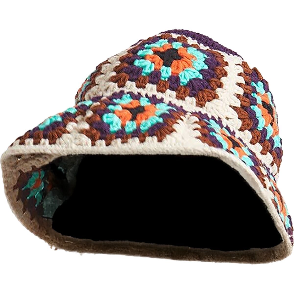 Brixton Crochet Knit Bucket Hat - Women's Multi Color, M/L