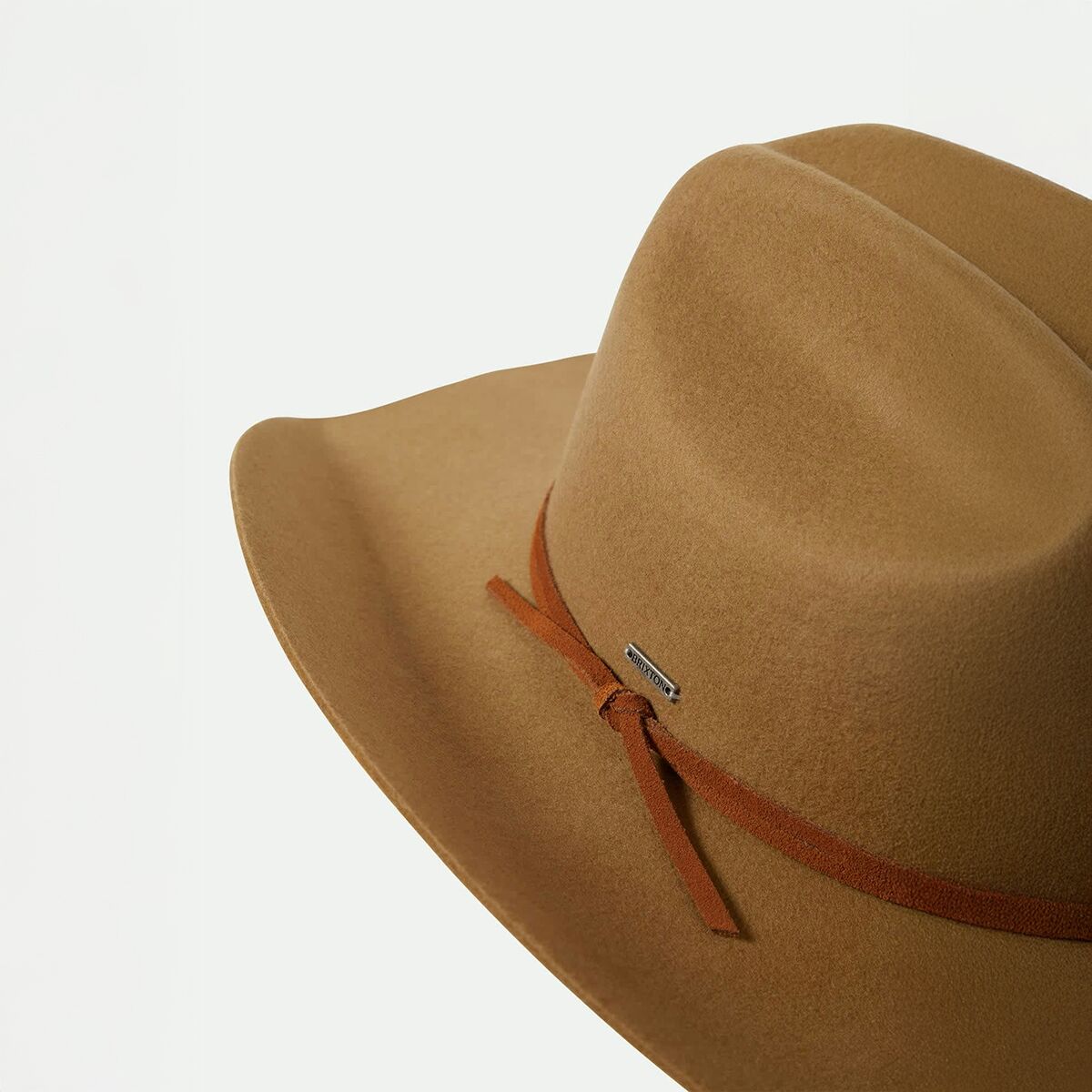 Brixton Tan 100% wool hat with strap L  7 1/2 60cm Brixton | Reno Straw Hat | Tan – Icons of Surf main image 2