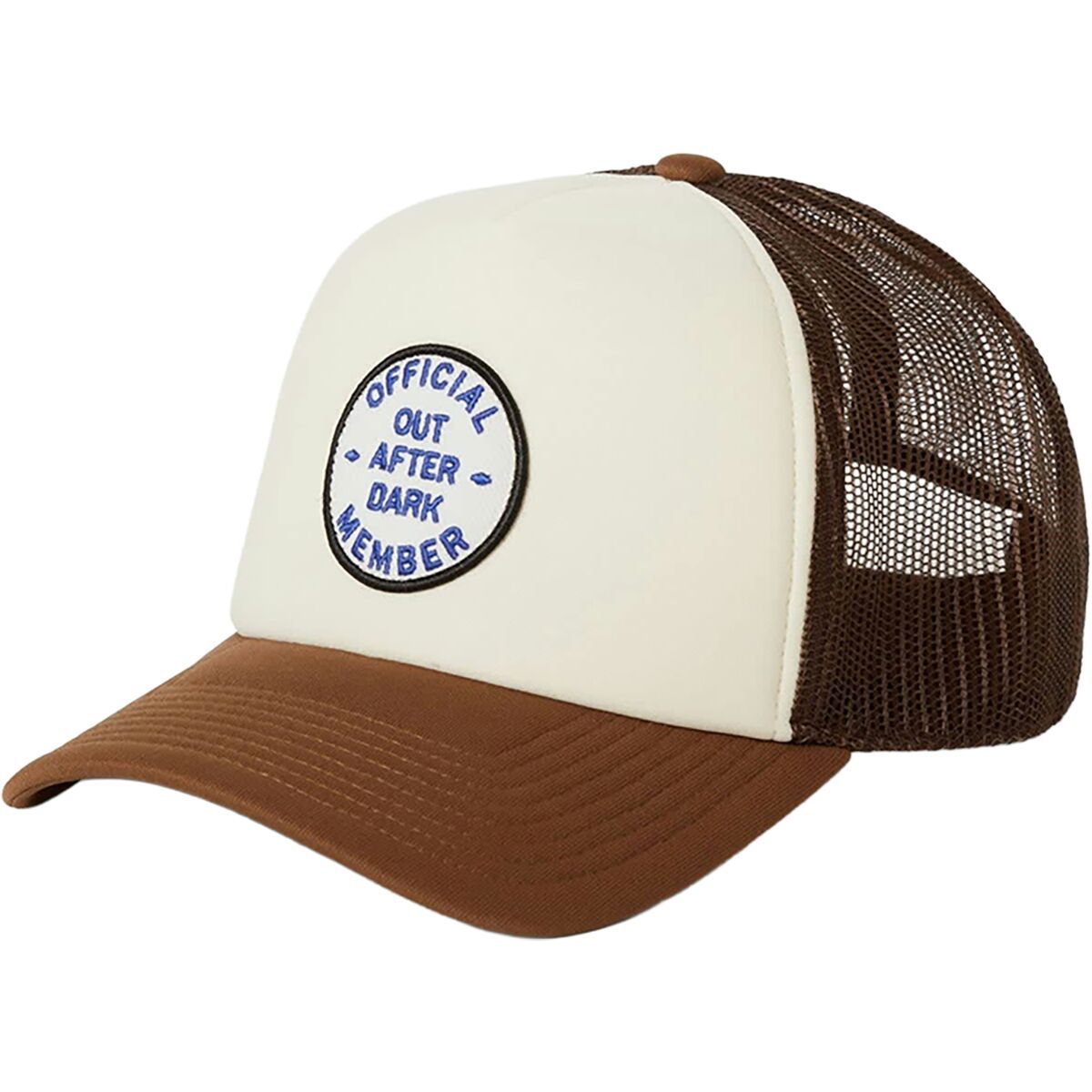Image of Brixton Out After Dark NP HP Trucker Hat - Women's Pinecone Brown/Whitecap, One Size