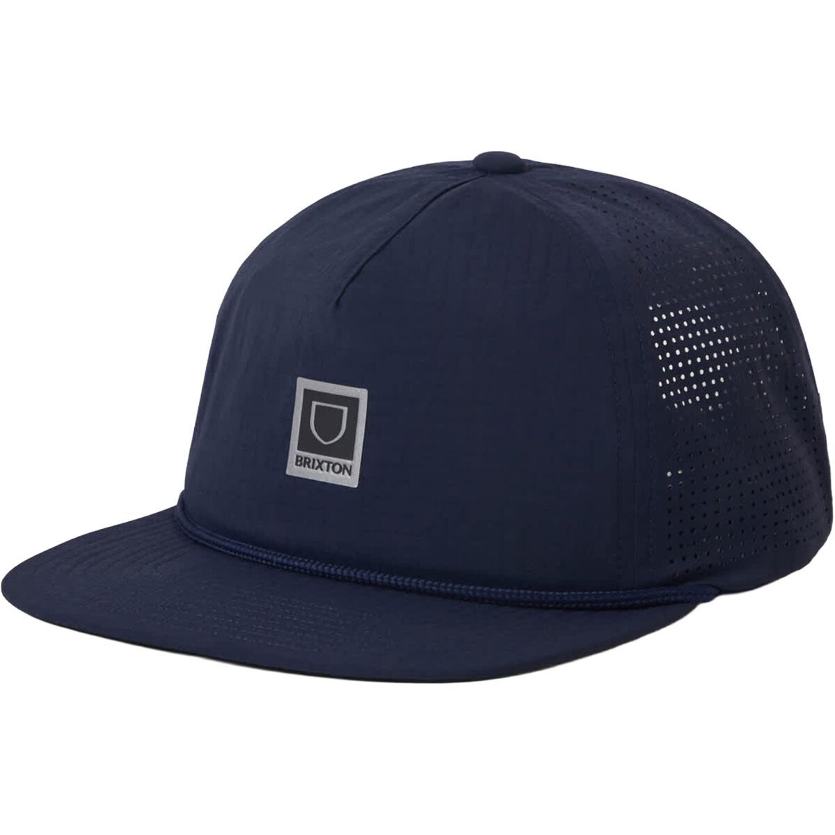 Image of Brixton Journey MP Performance Snapback Hat Midnight Blue, One Size