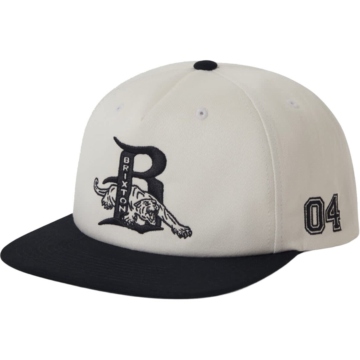 Image of Brixton Predator Mp Snapback Hat Off White/Black, One Size