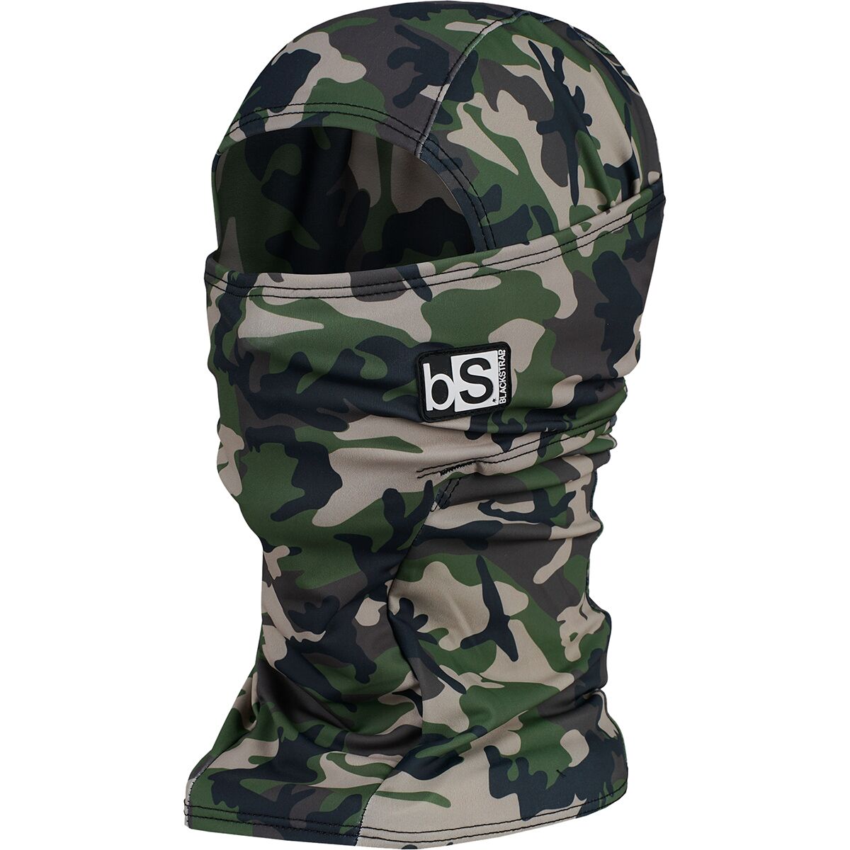 Image of BlackStrap Print Hood Balaclava Army Olive, One Size