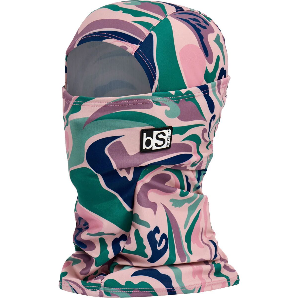 Image of BlackStrap Print Hood Balaclava Mountain Evergreen, One Size