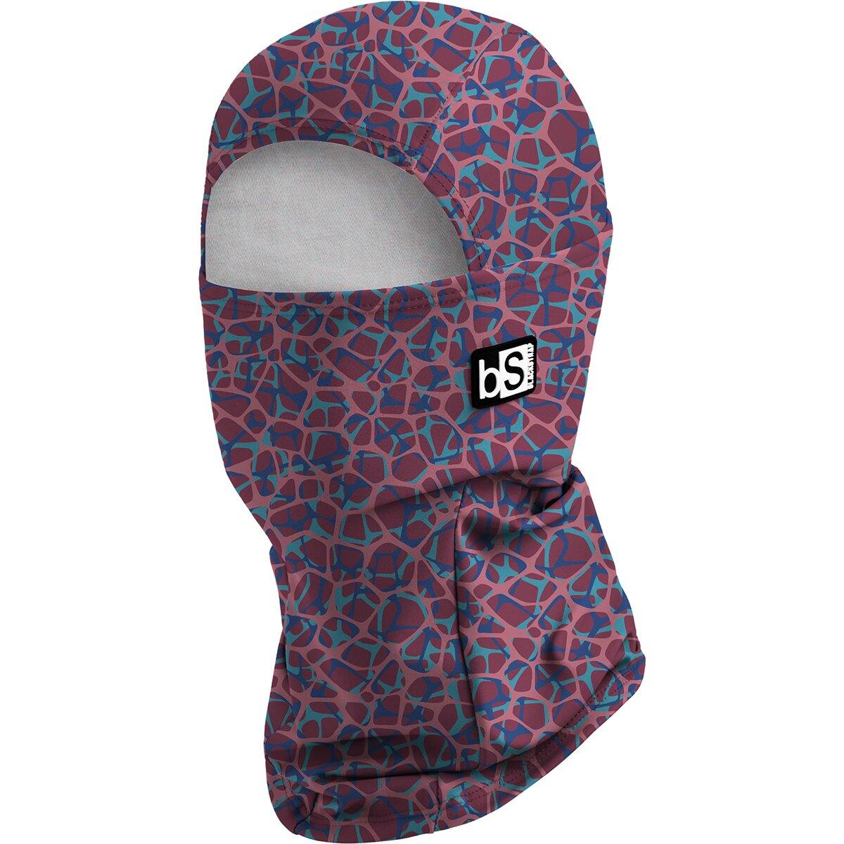 Image of BlackStrap Print Hood Balaclava Sequence Cherry, One Size