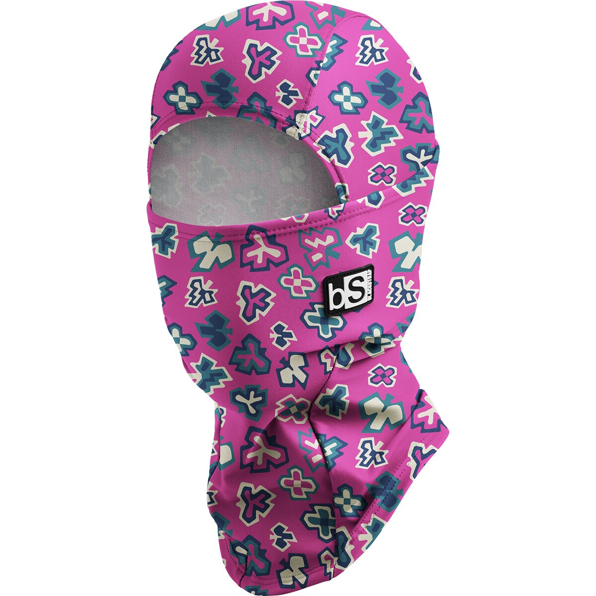 Image of BlackStrap Print Hood Balaclava - Kids' Geopetal Begonia, One Size
