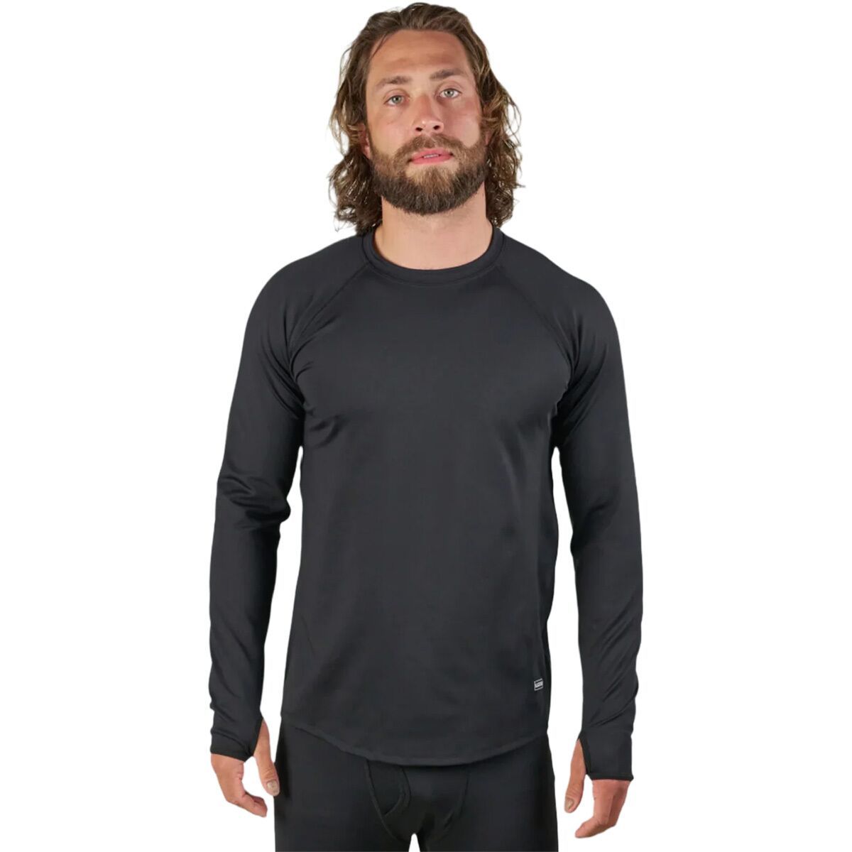 Image of BlackStrap Summit Crewneck Top - Men's Black, L