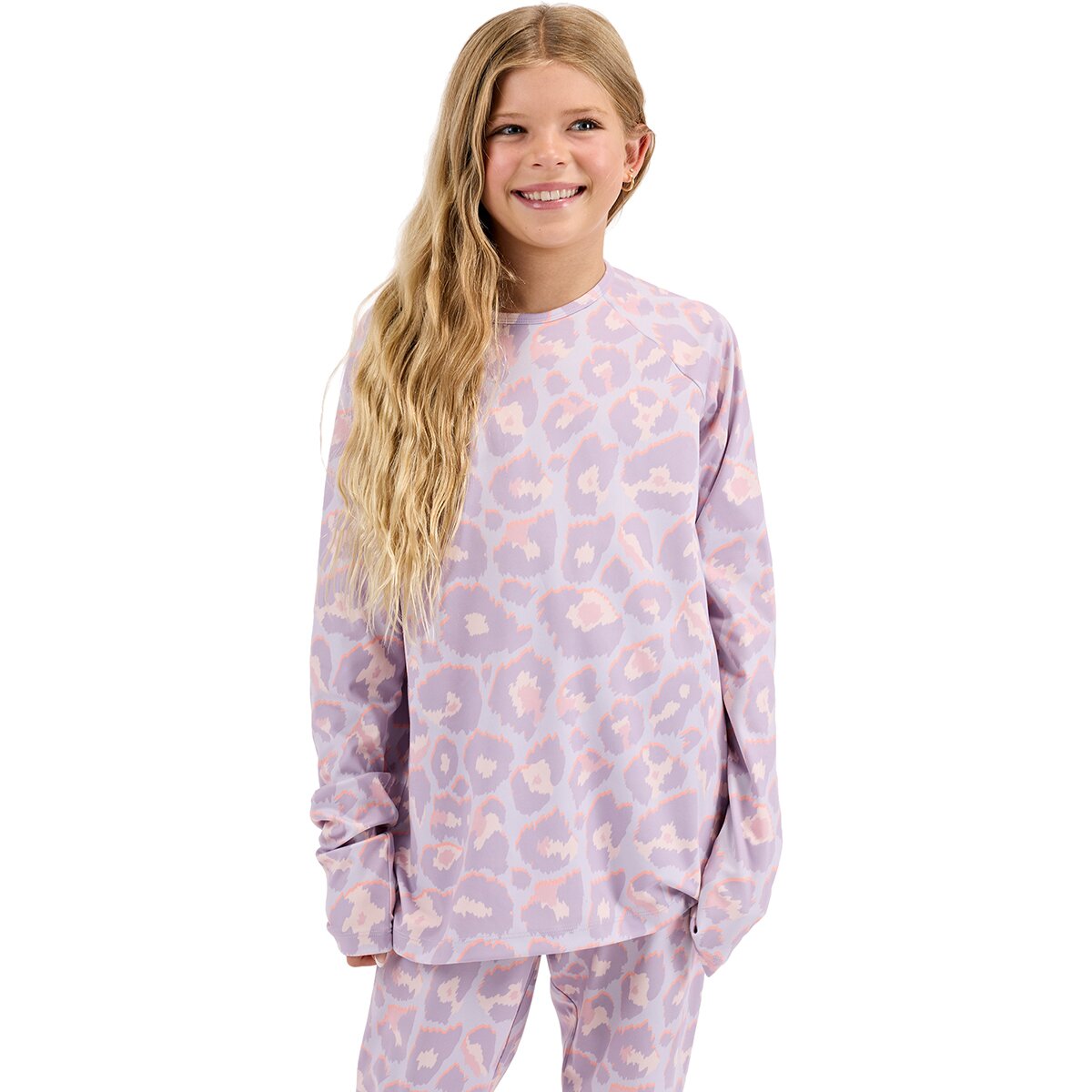 Image of BlackStrap Evolver Crewneck Top - Kids' Ocelot Dusk, S