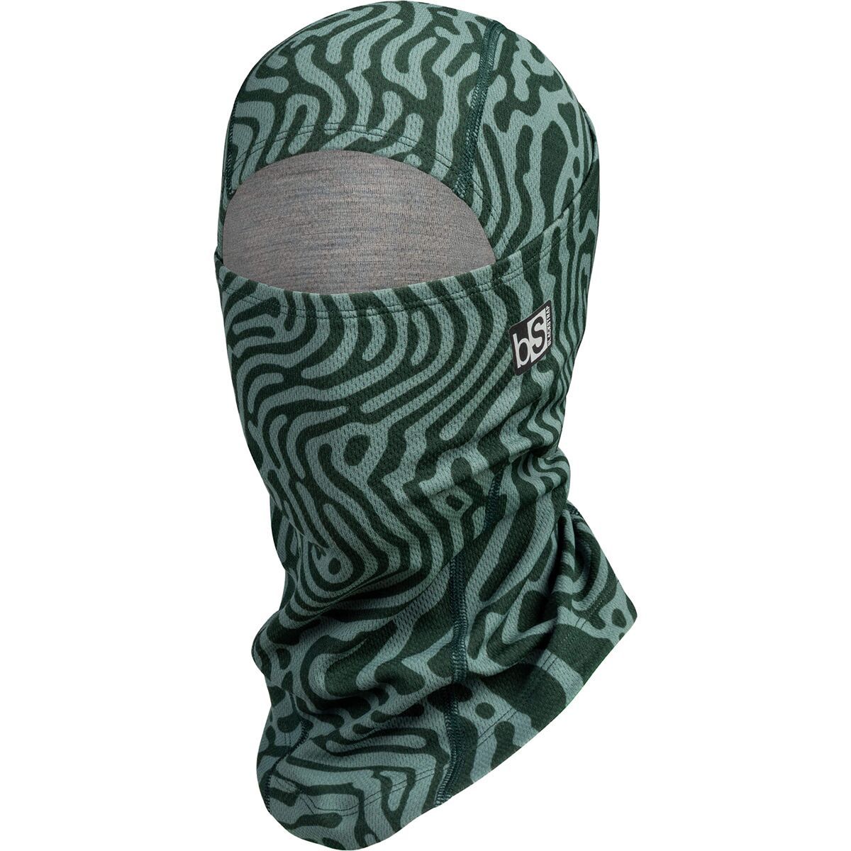Image of BlackStrap Merino Hood Inprint Obsidian, One Size