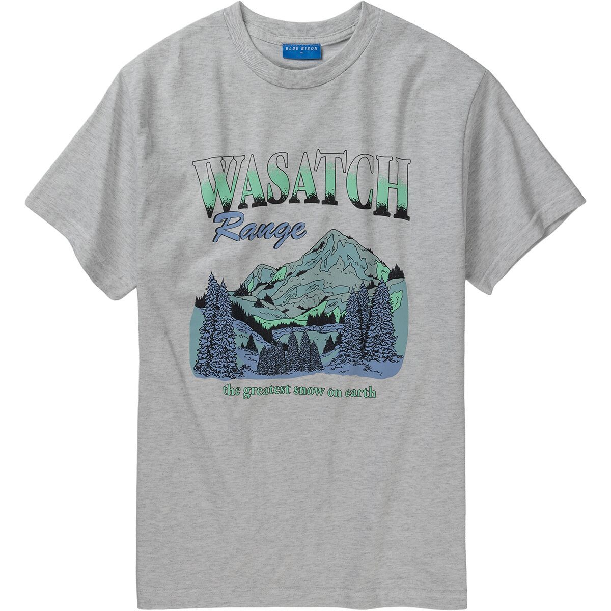 Blue Bison Wasatch Tee Grey 2025 One Color, M