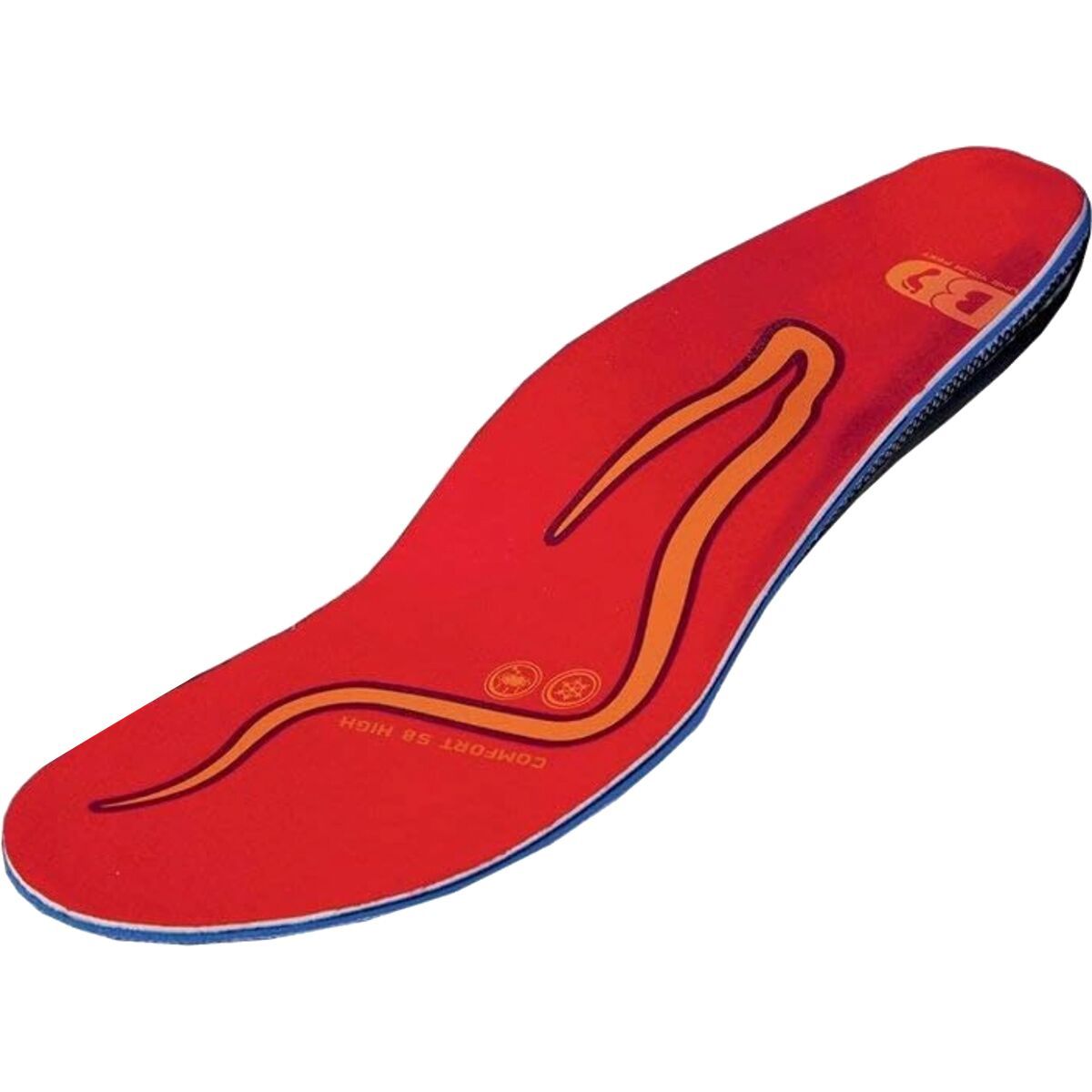 BootDoc Comfort S8 Insoles - High Arch Red, 31.0/31.5