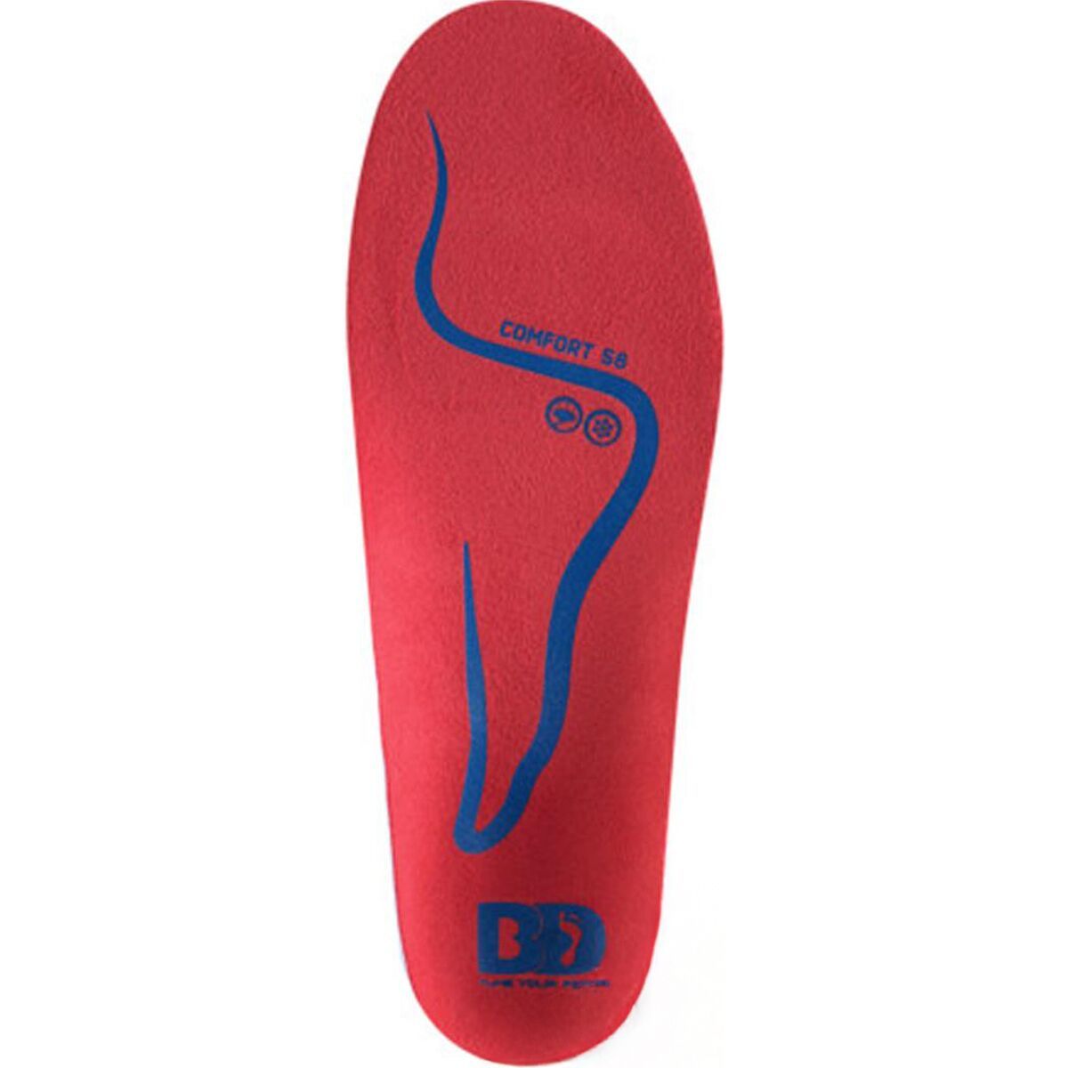 BootDoc Comfort S8 Insoles - Mid Arch Red, 30.0/30.5