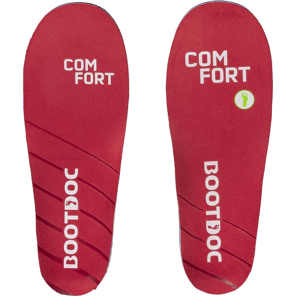 Image of BootDoc Comfort Low Arch Insole Red/Green, 31.0