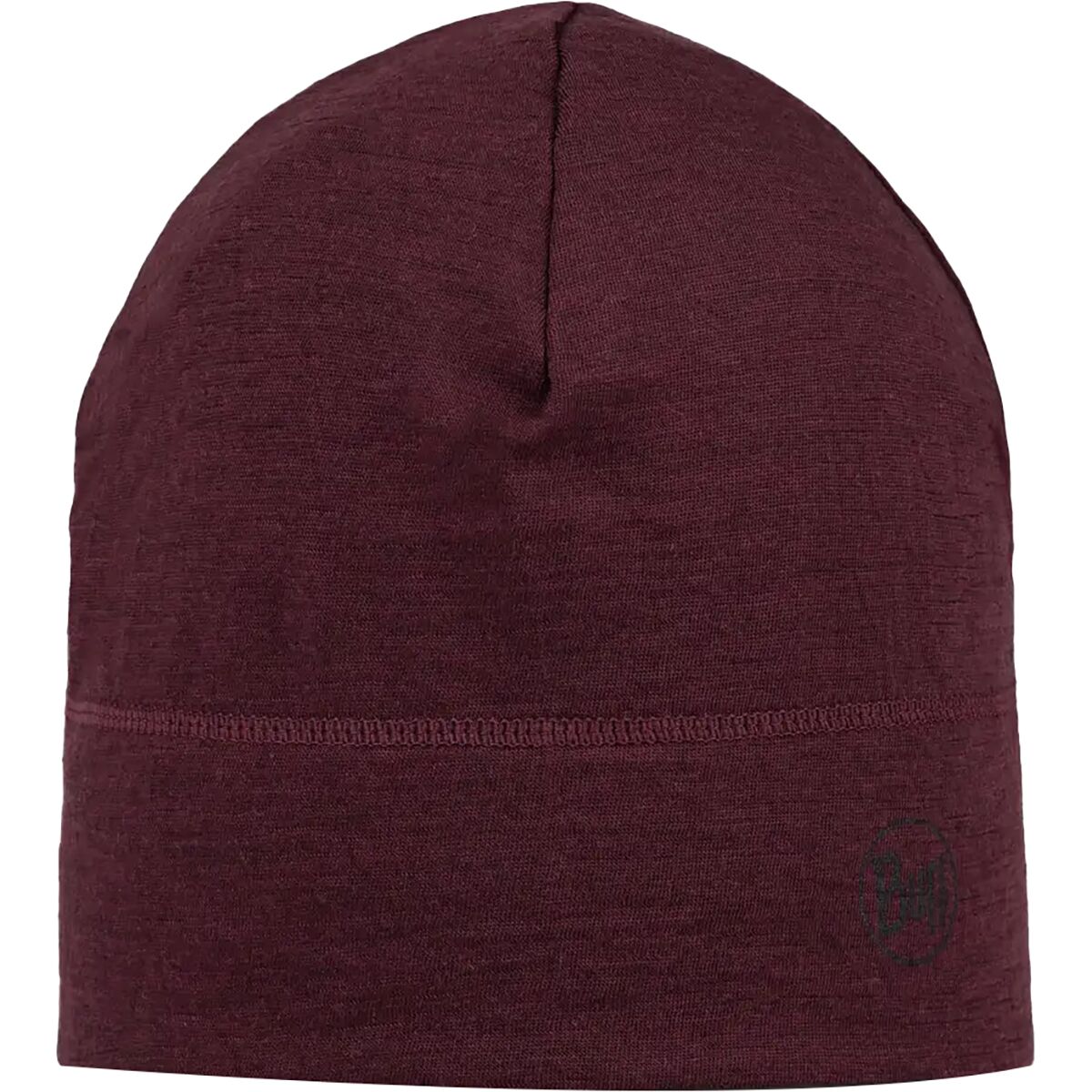 Buff Buff Lightweight Merino Wool Beanie Solid Garnet, One Size