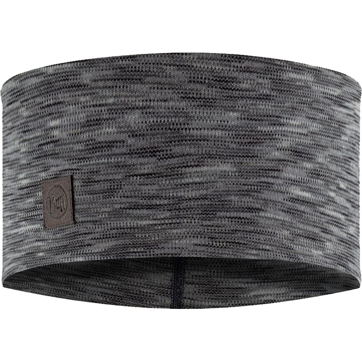 Image of Buff Merino Heavyweight Headband Multistripes Fog Grey, One Size