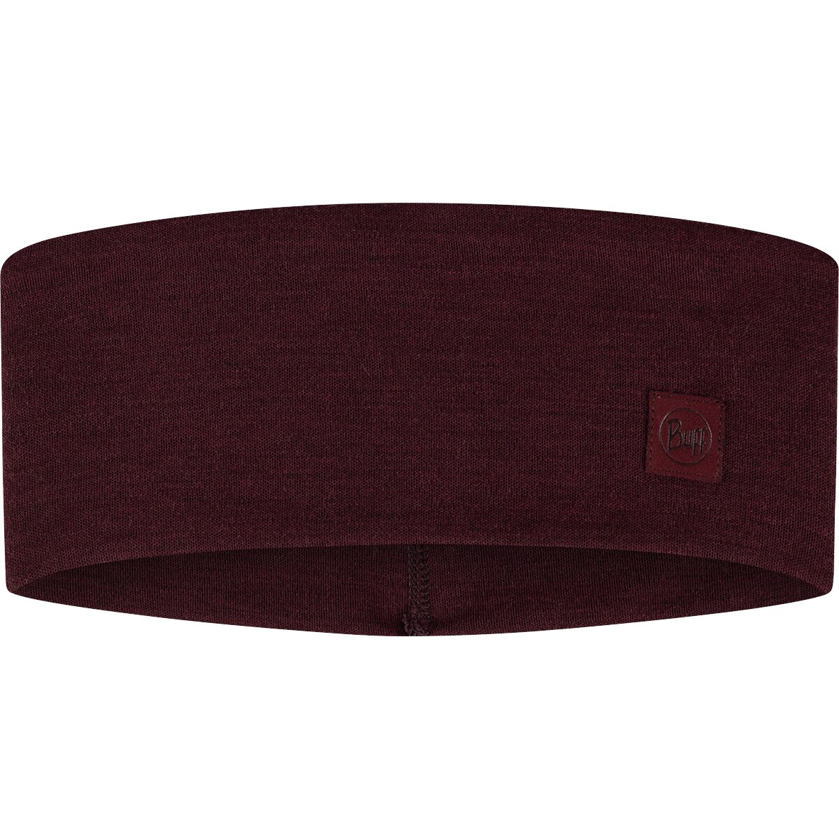 Image of Buff Merino Wide Headband Solid Garnet, One Size