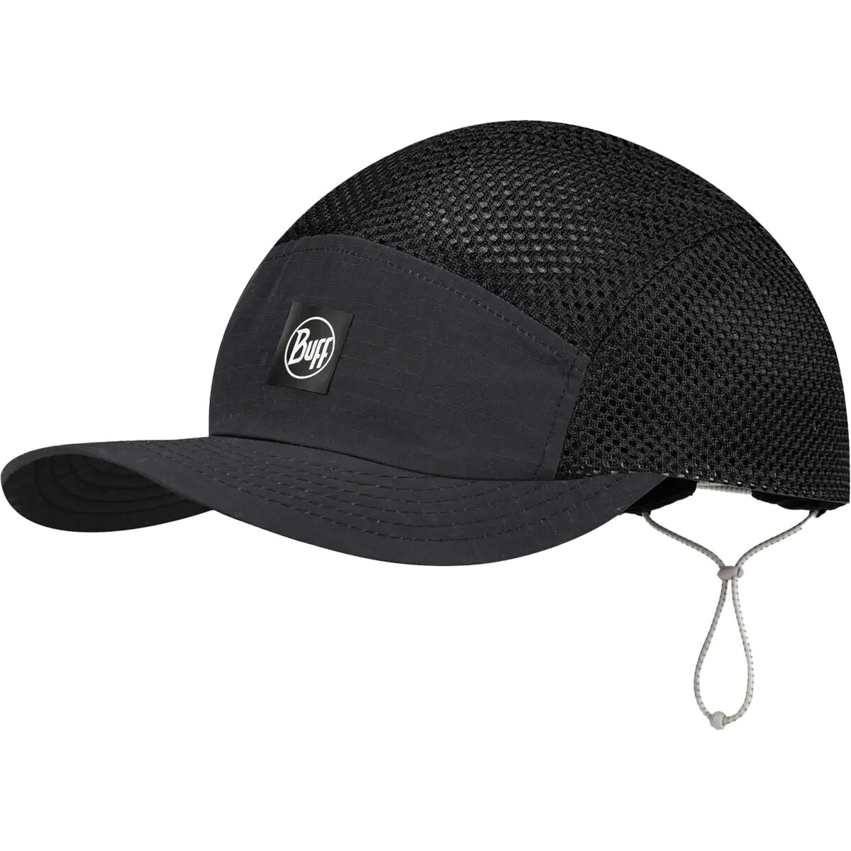 Image of Buff 5 Panel Air Cap Saret Black, One Size