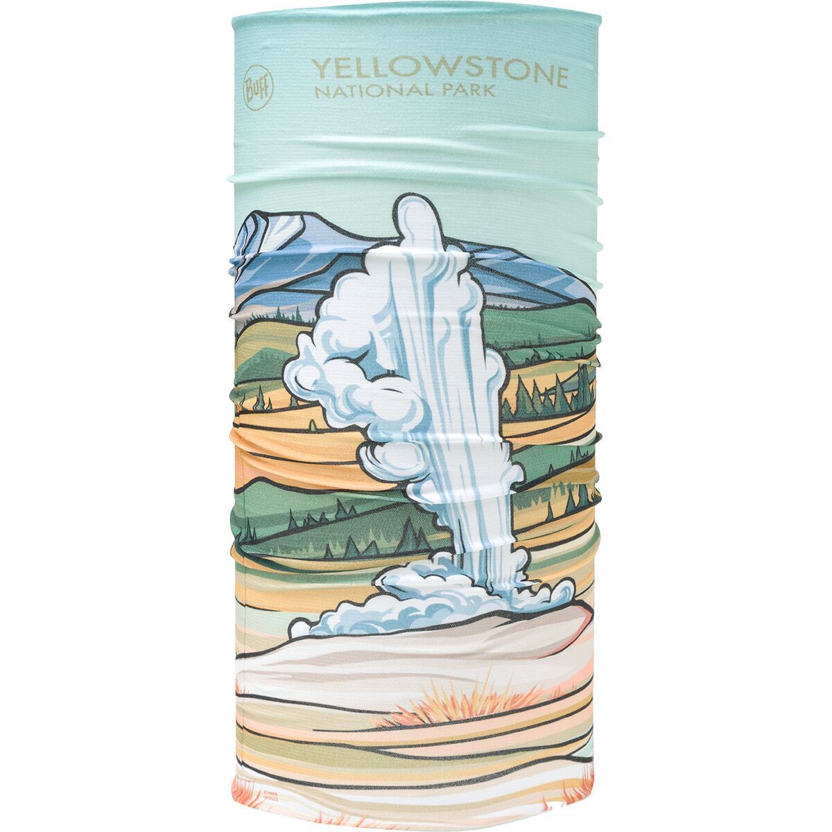Buff x National Parks Coolnet UV Neck Gaiter Yellowstone, One Size