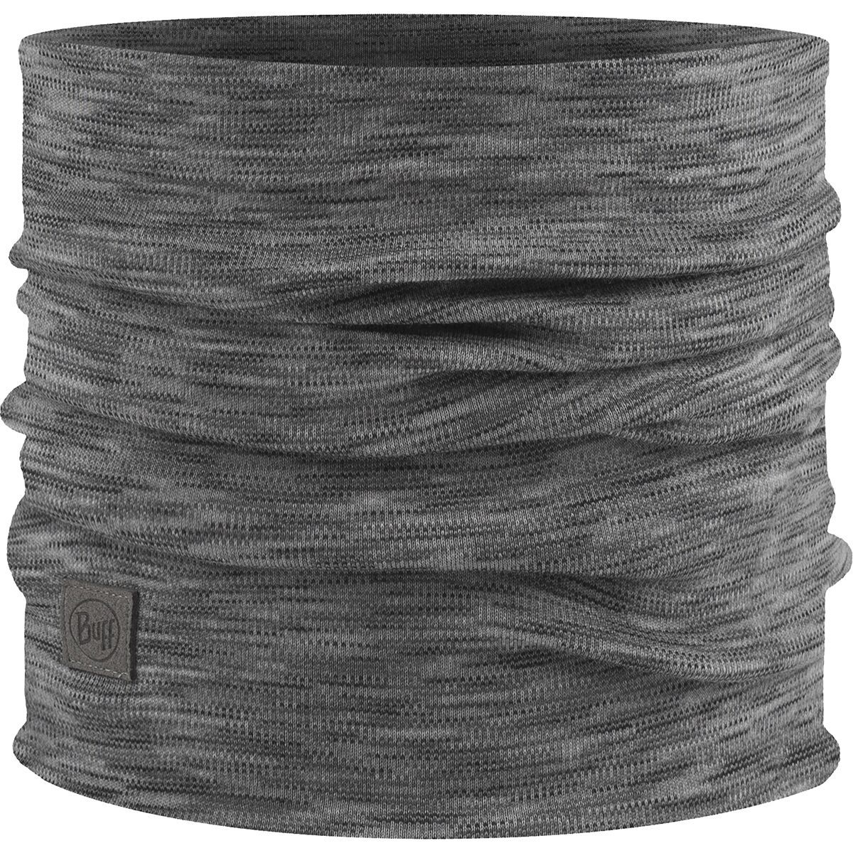Image of Buff Merino Heavyweight Neck Warmer Multistripes Fog Grey, One Size