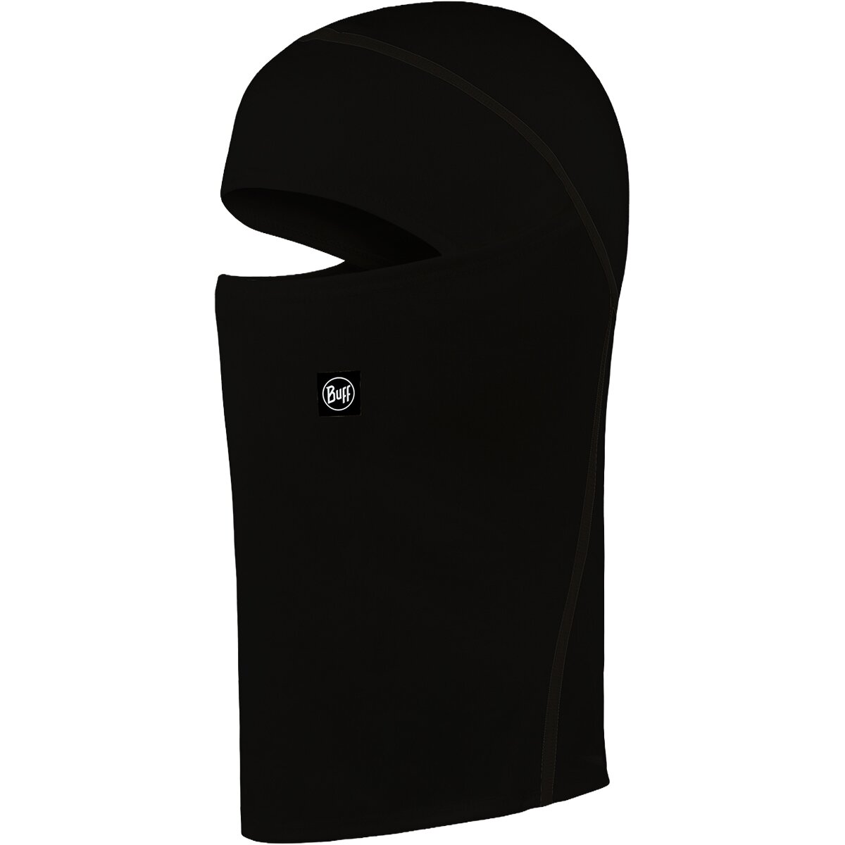 Image of Buff Midweight Merino Hinged Balaclava Solid Black, One Size