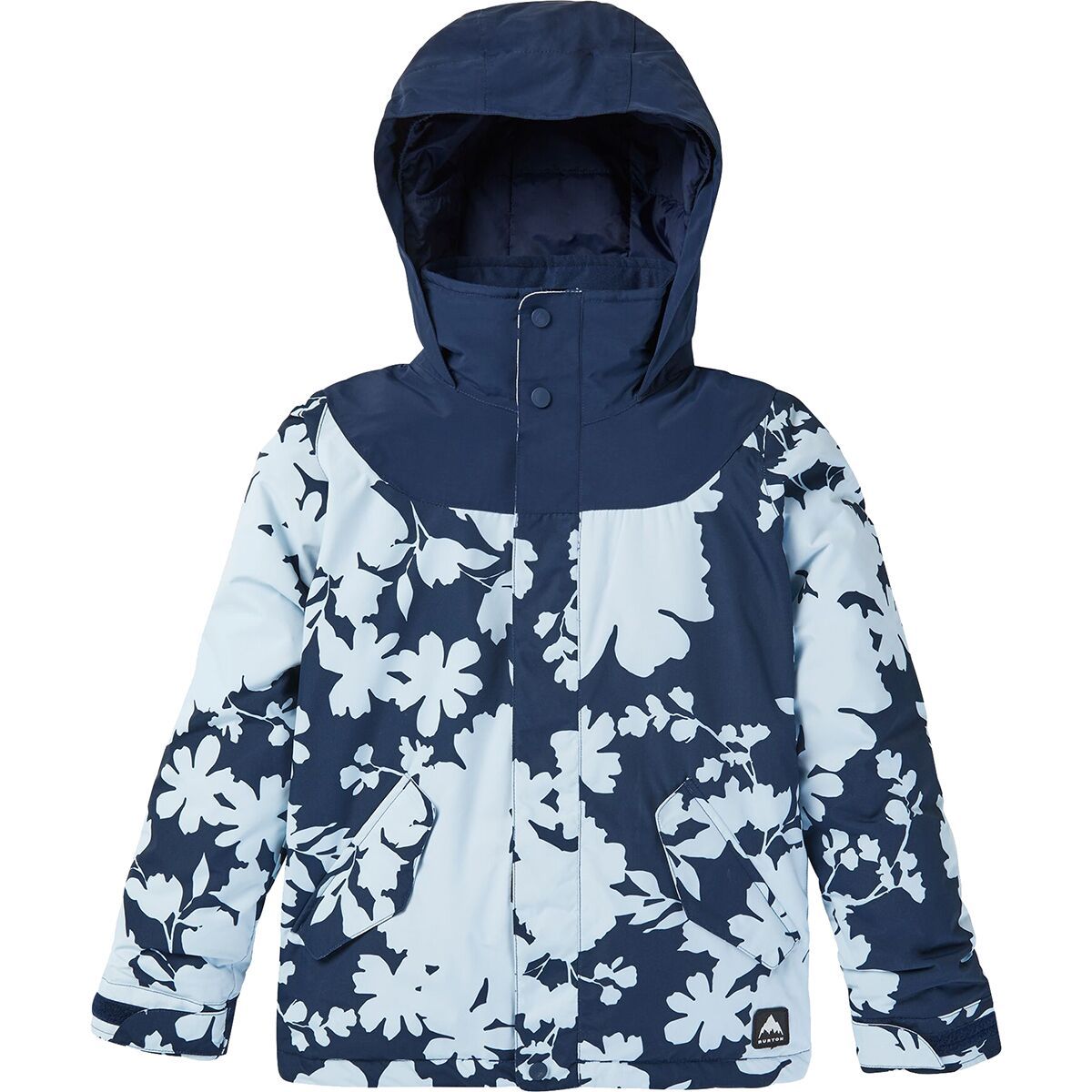 Burton Elodie Jacket - Girls' Dress Blue/Ballad Blue Camellia, L