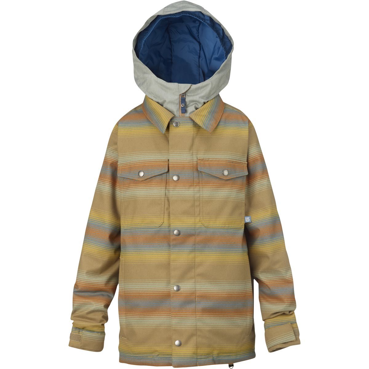 Burton Uproar Insulated Jacket - Boys' Beach Stripe Yarn Dye, S