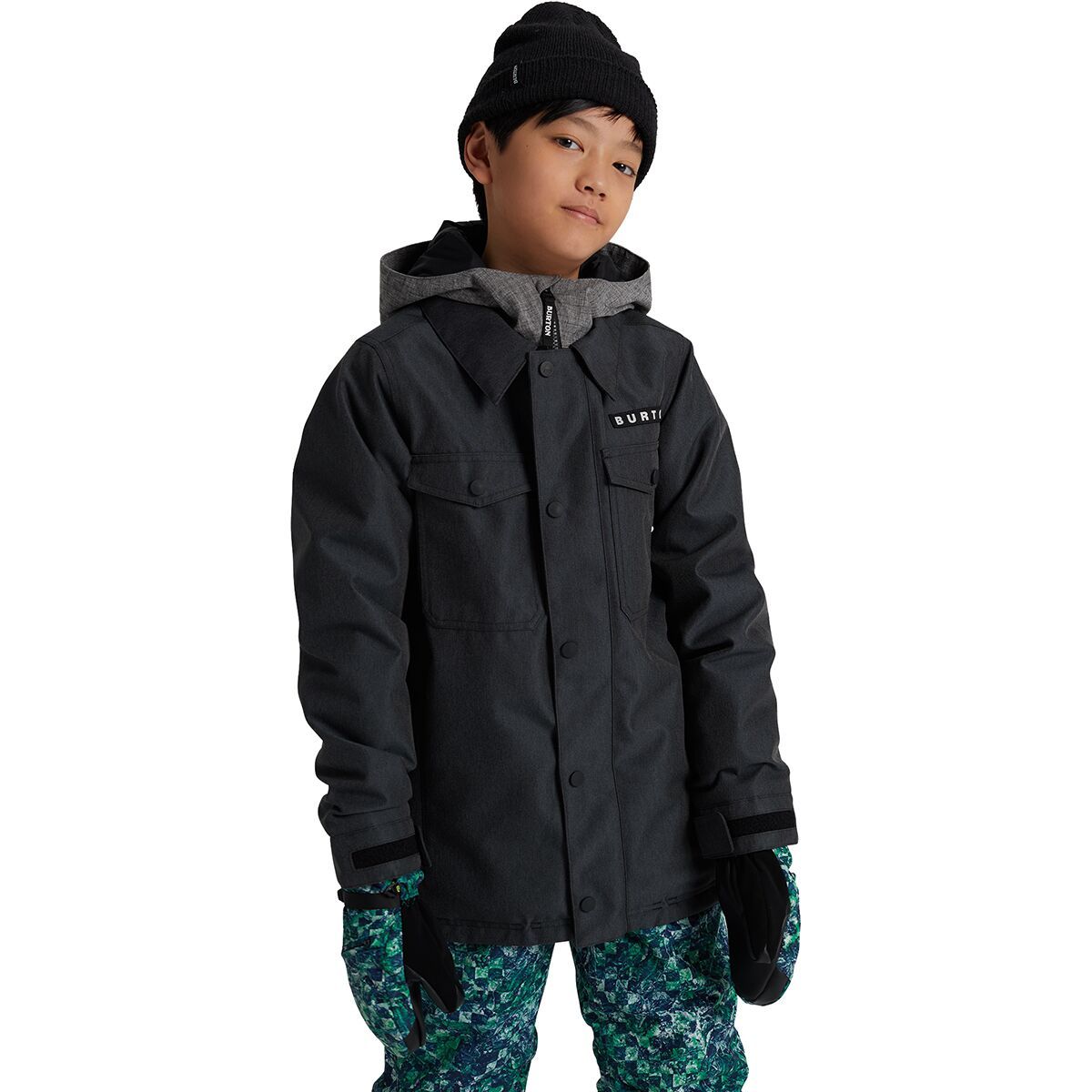 Burton Uproar Insulated Jacket - Boys' Black Denim 2, XL