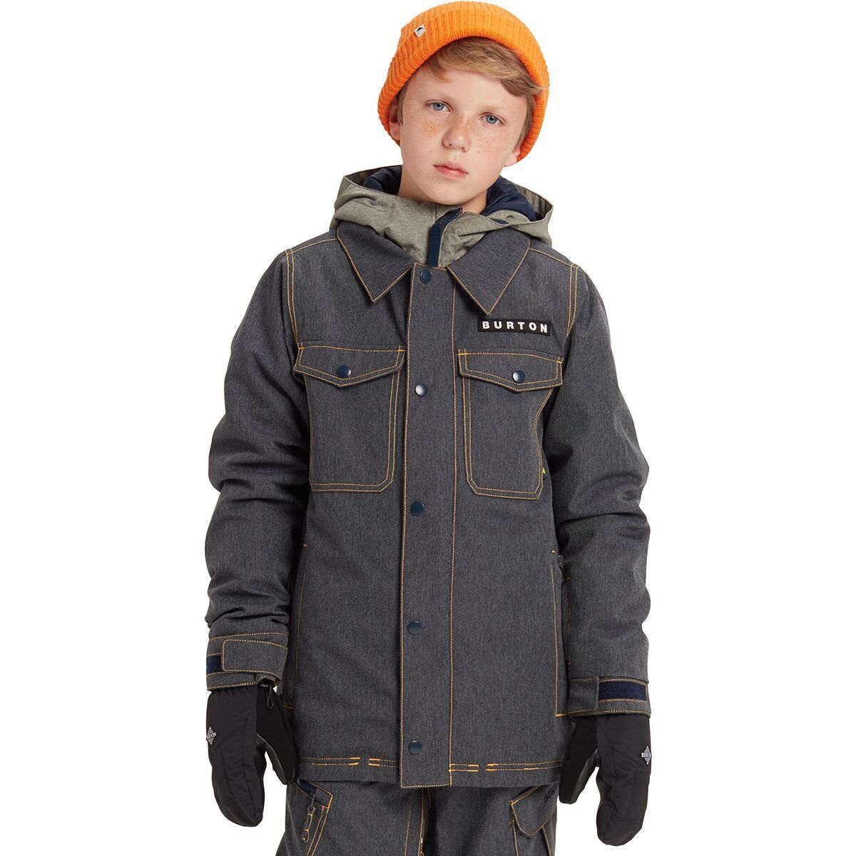 Burton Uproar Insulated Jacket - Boys' Denim, XS
