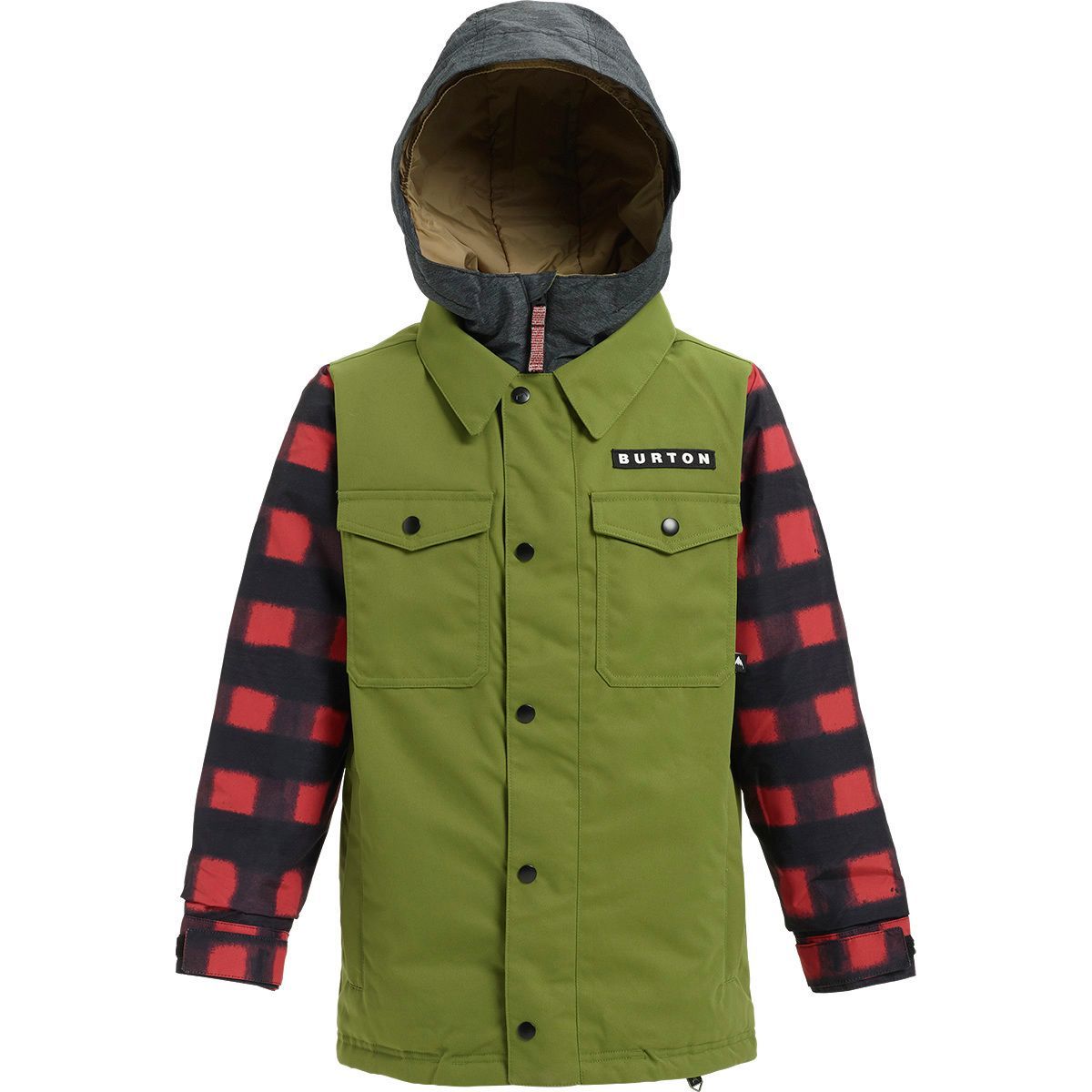 Burton Uproar Insulated Jacket - Boys' Olive Branch/Spray Buffalo, XS