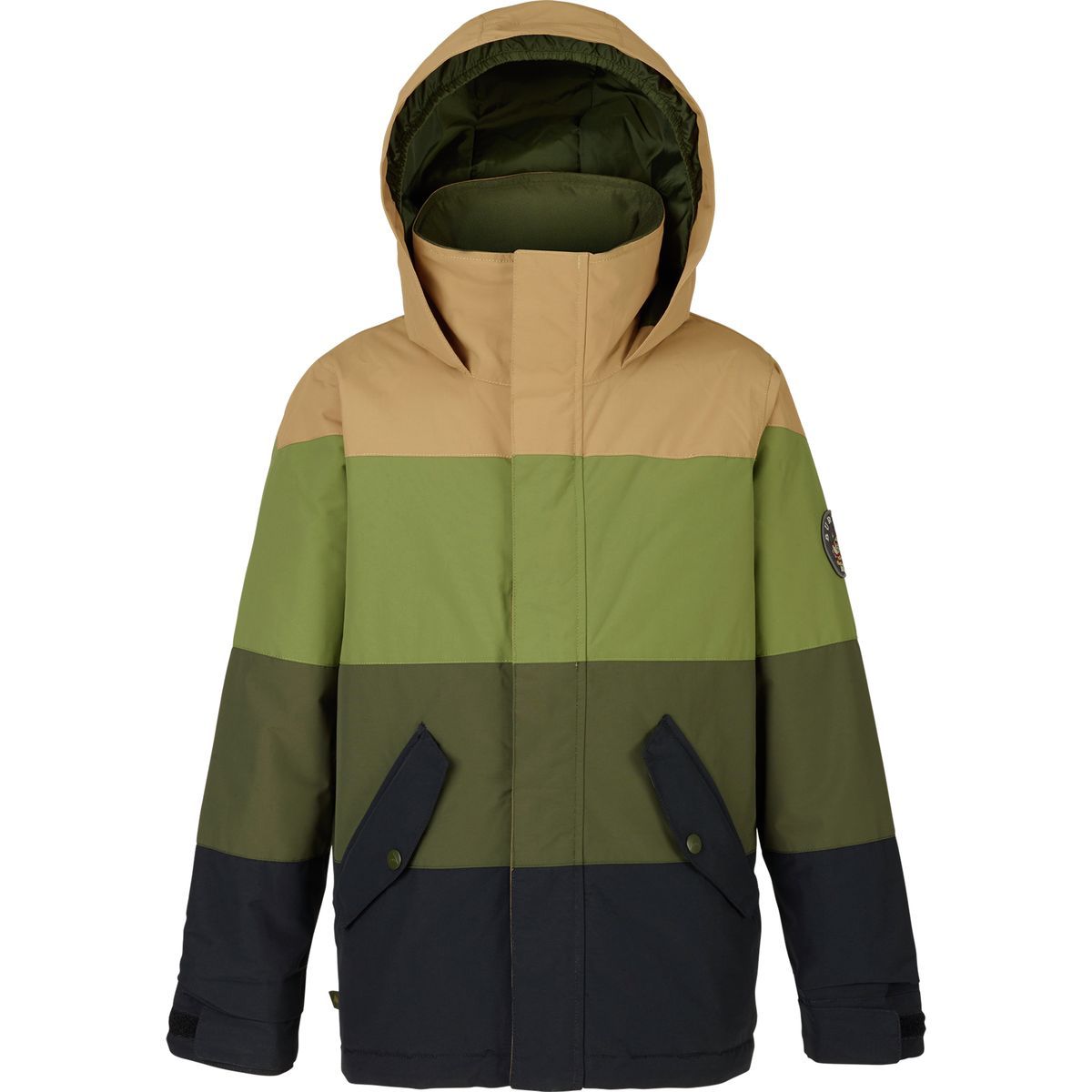 Burton Symbol Insulated Jacket - Boys' True Black/Forest Night/Olive Branch, XL